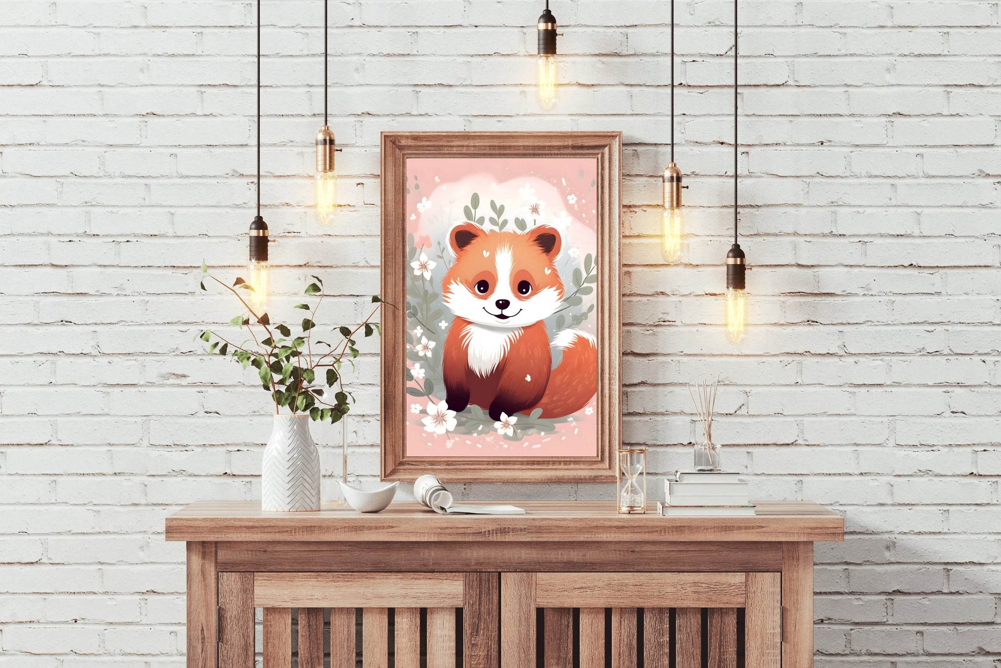 Cartoonish Fox With a Friendly Expression - beink online art store