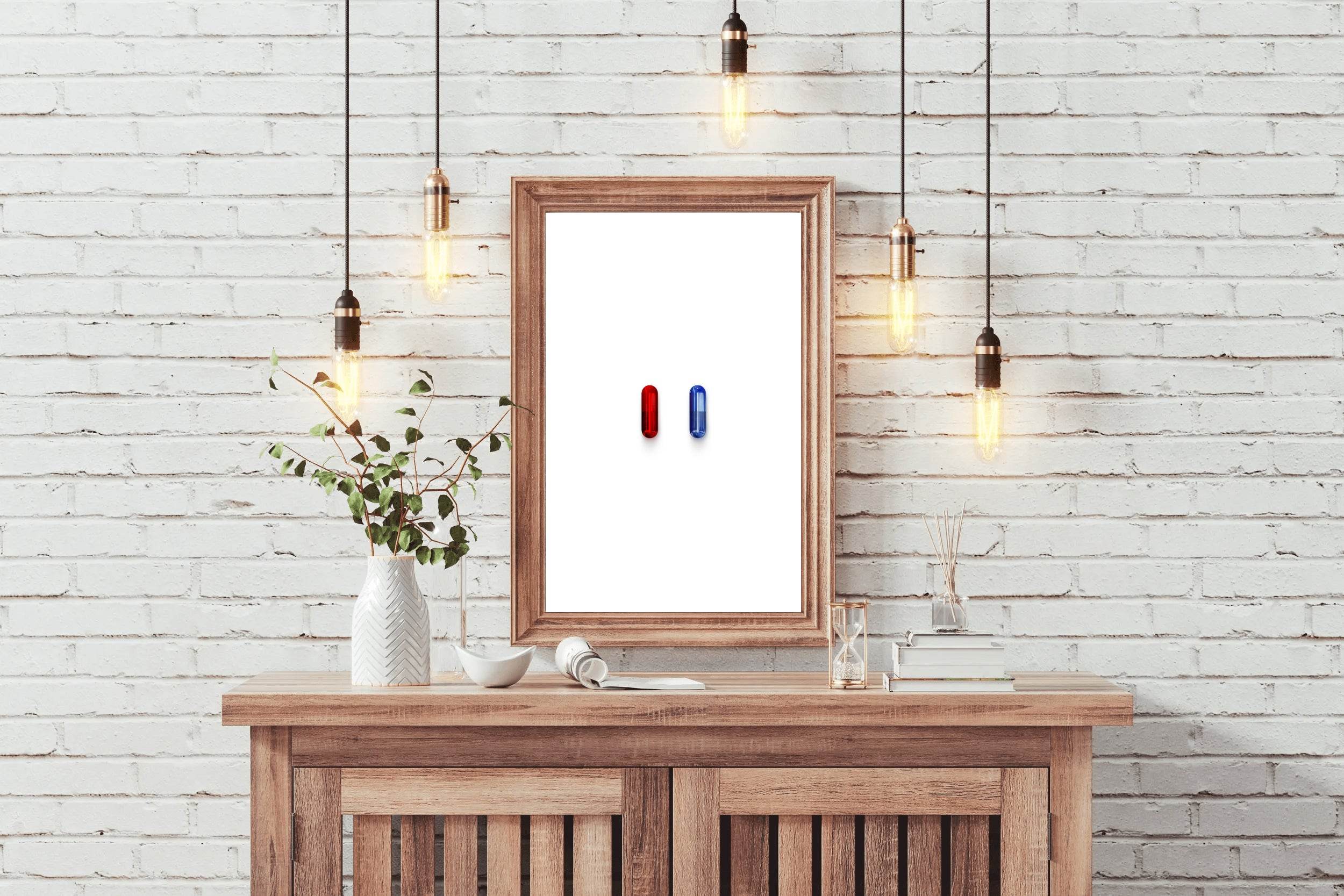 THE MATRIX Red and Blue Pill Wall Art - beink online art store