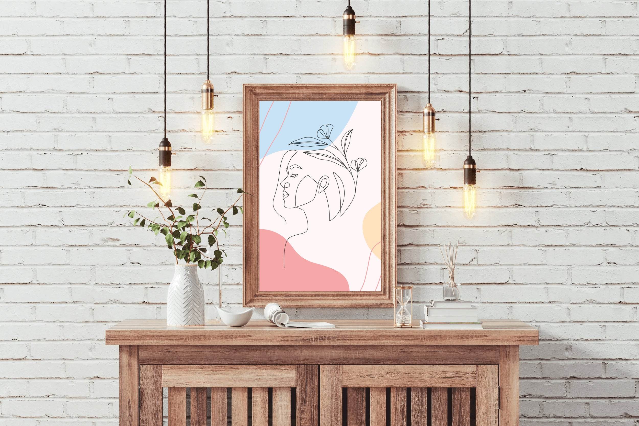 The Face Of a Sleeping Woman Wall Art - beink online art store