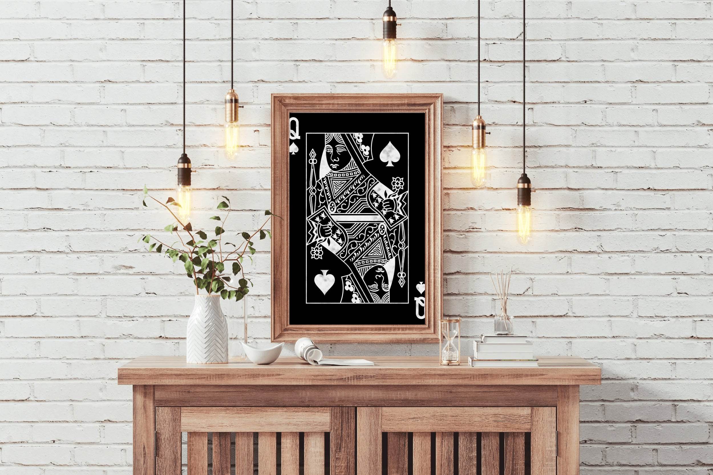 Queen of Spades Wall Art - beink online art store