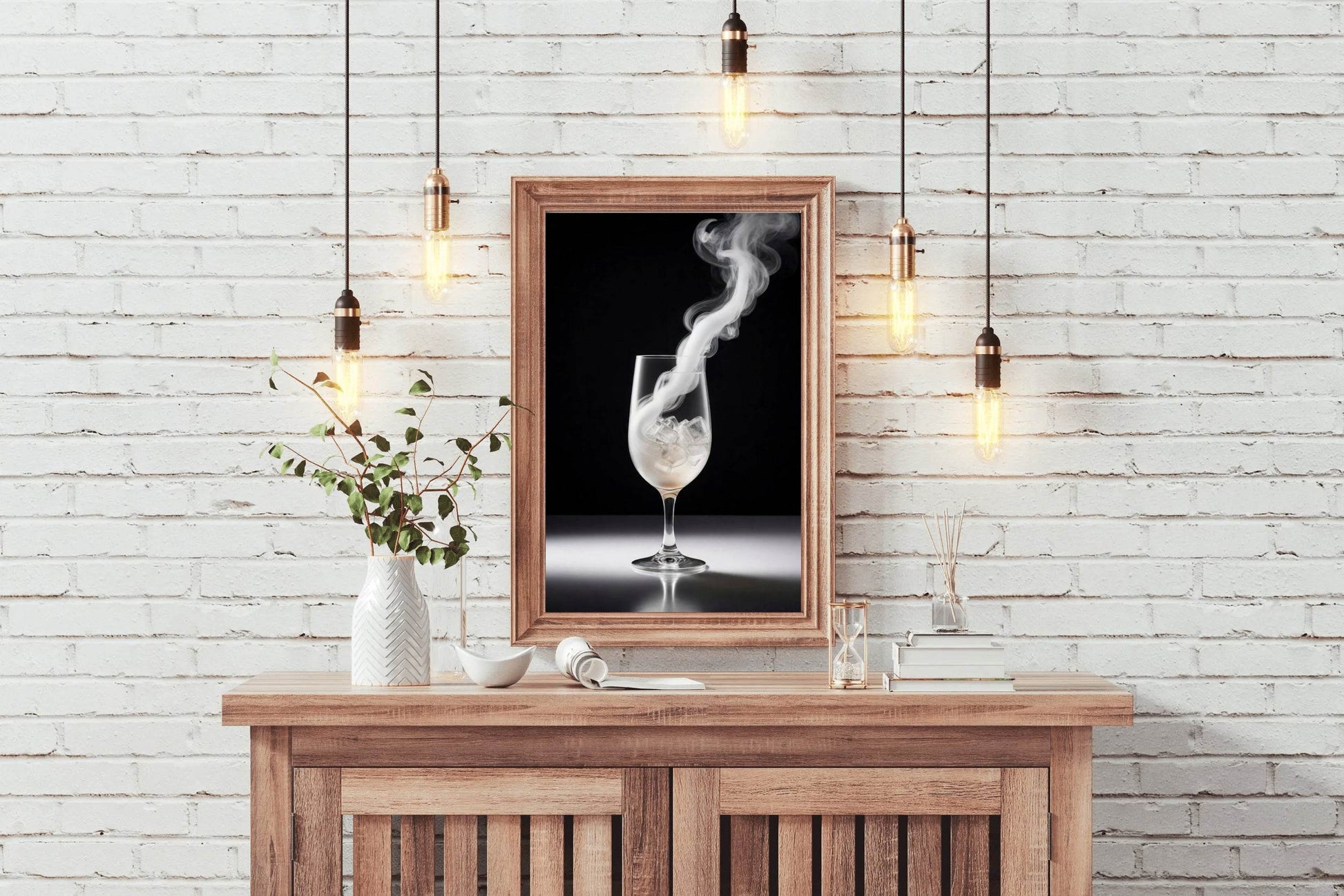 Dry Ice In A Glass Wall Art - beink online art store