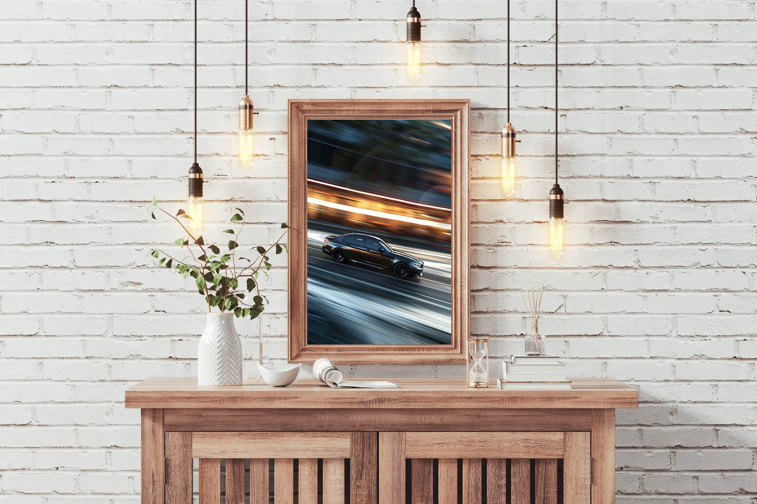 BMW M5 Black Wall Art - beink online art store