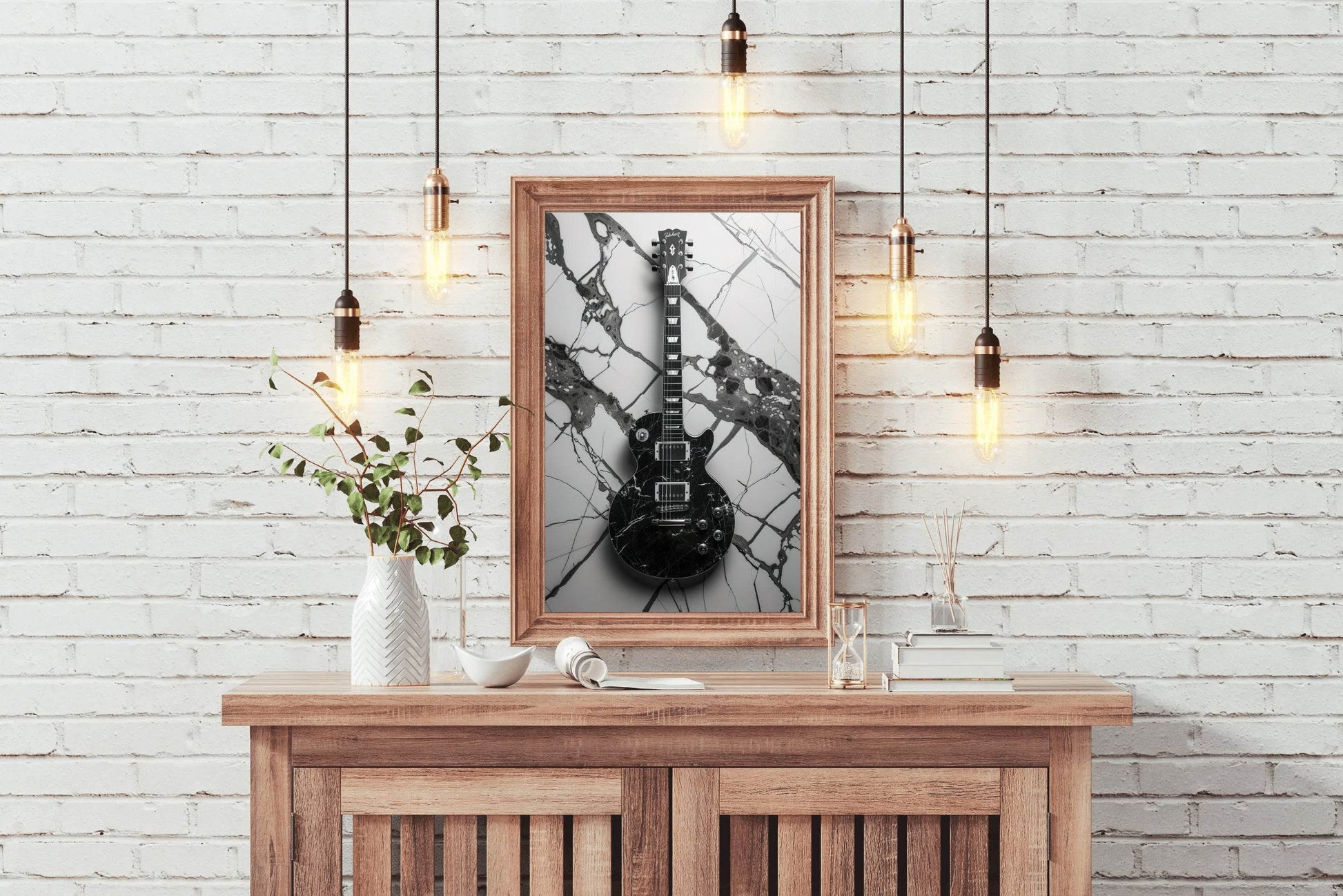 Rock Roll Guitar Wall Art - beink online art store