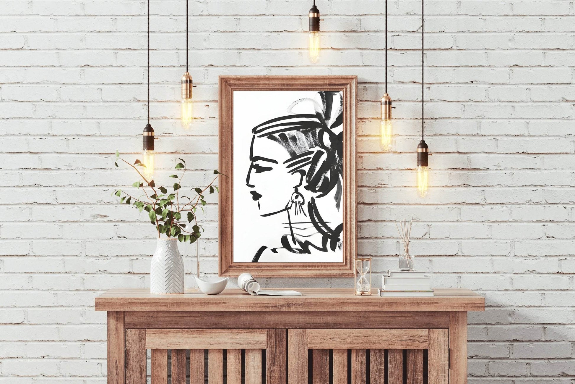 Elegant Silhouette- A Graceful Woman Wall Art - beink online art store
