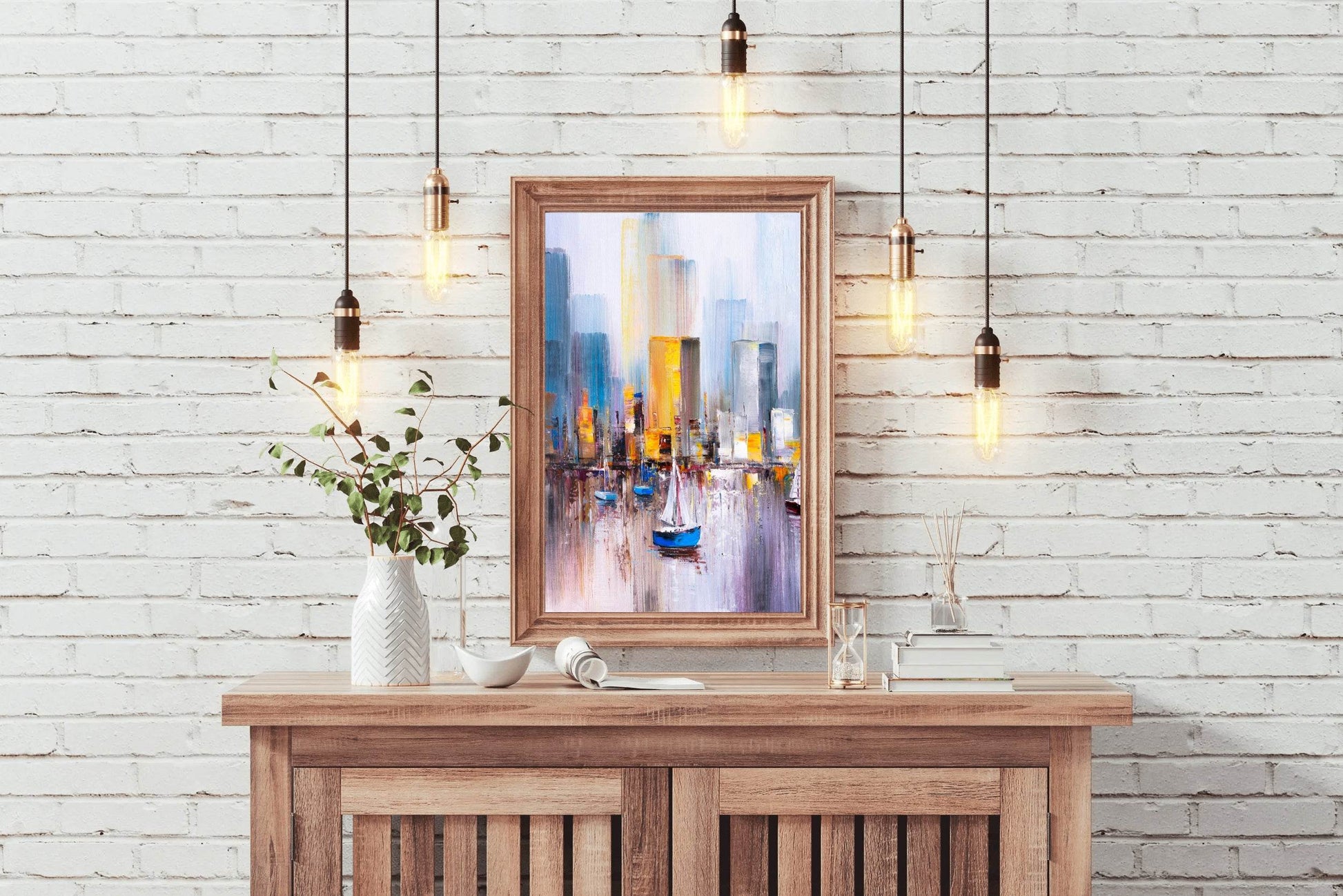Boating Oil Painting Wall Art - beink online art store