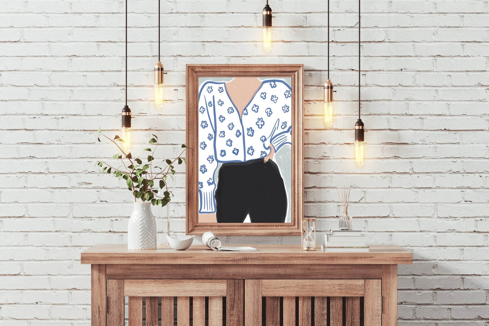 Classic Women Dress Painting Wall Art - beink online art store