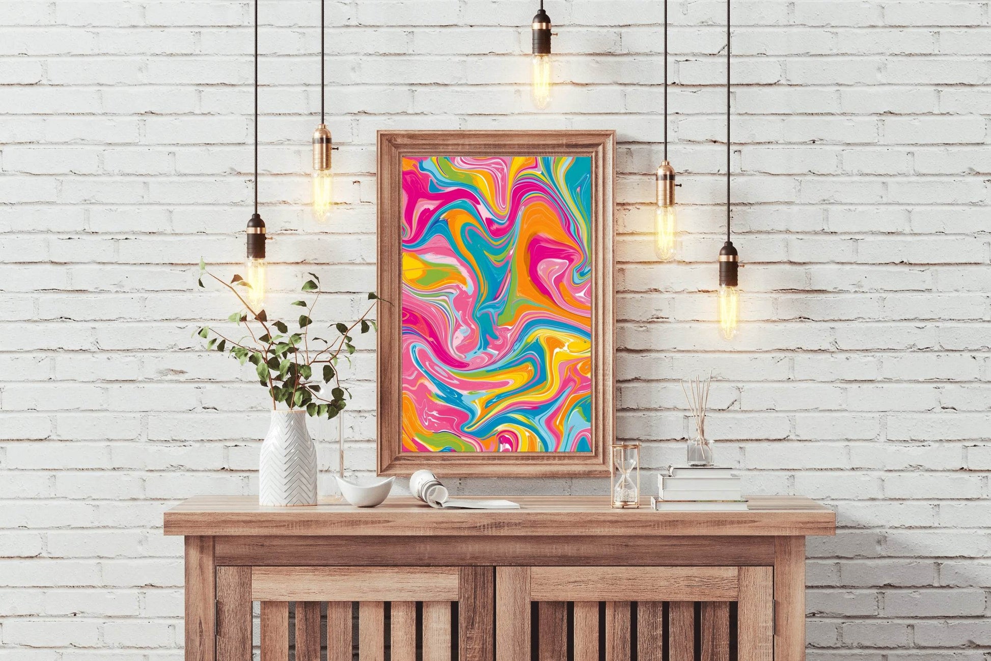 Colorful Oil Painting Background Digital Art - beink online art store