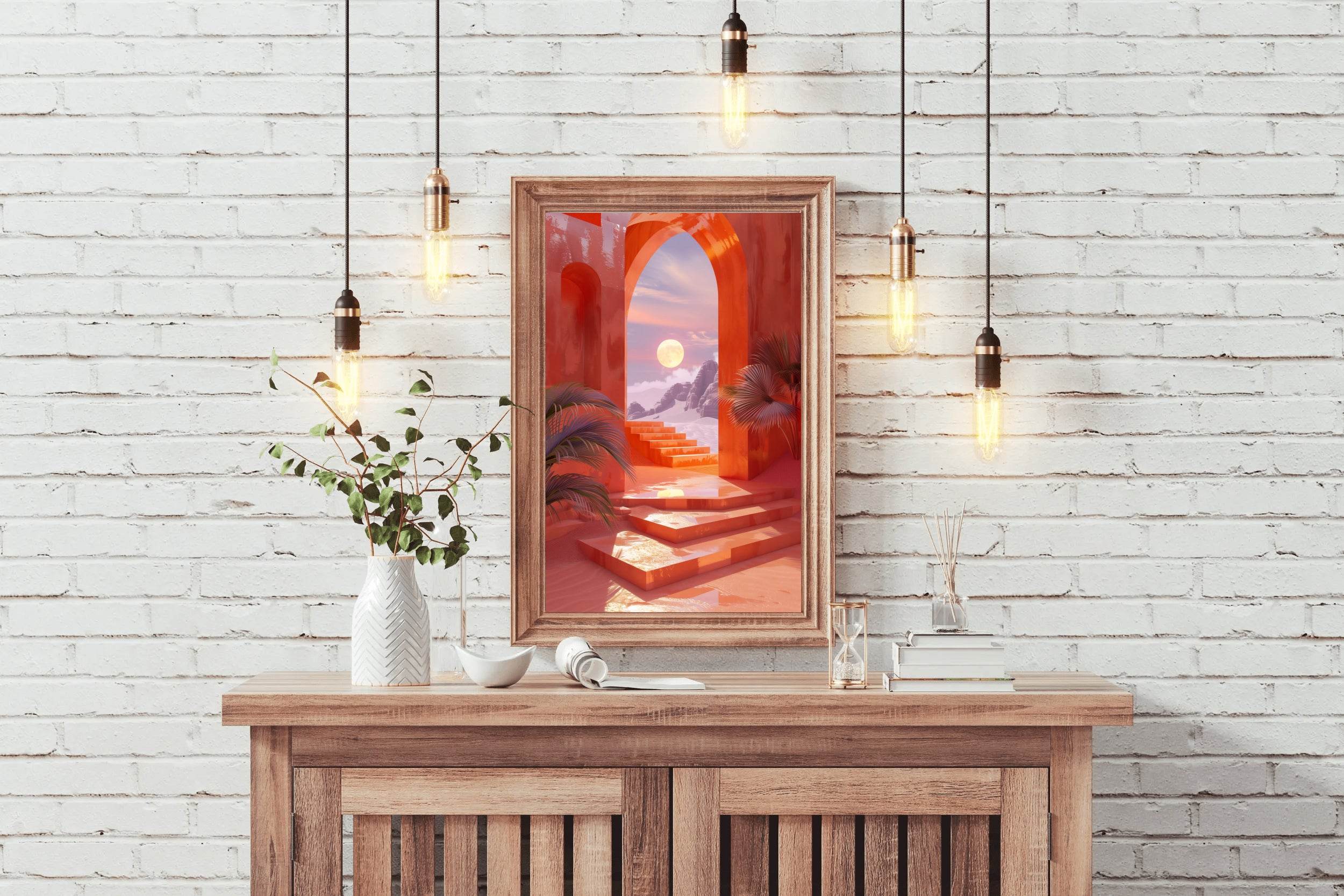Lunar Portal - Arch with Gateway Wall Art - beink online art store