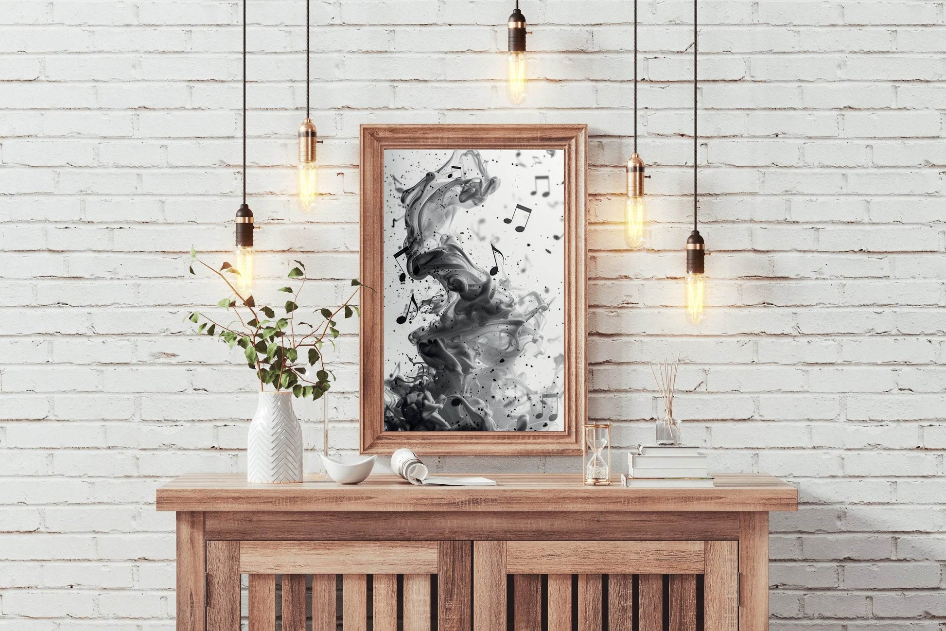 Flying Musical Notes Wall Art - beink online art store