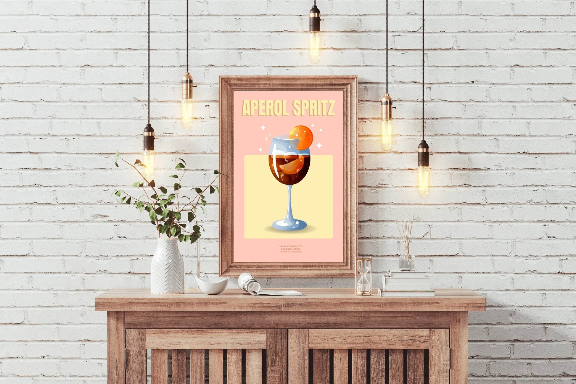 Orange Carbonated Cocktail Wall Art - beink online art store
