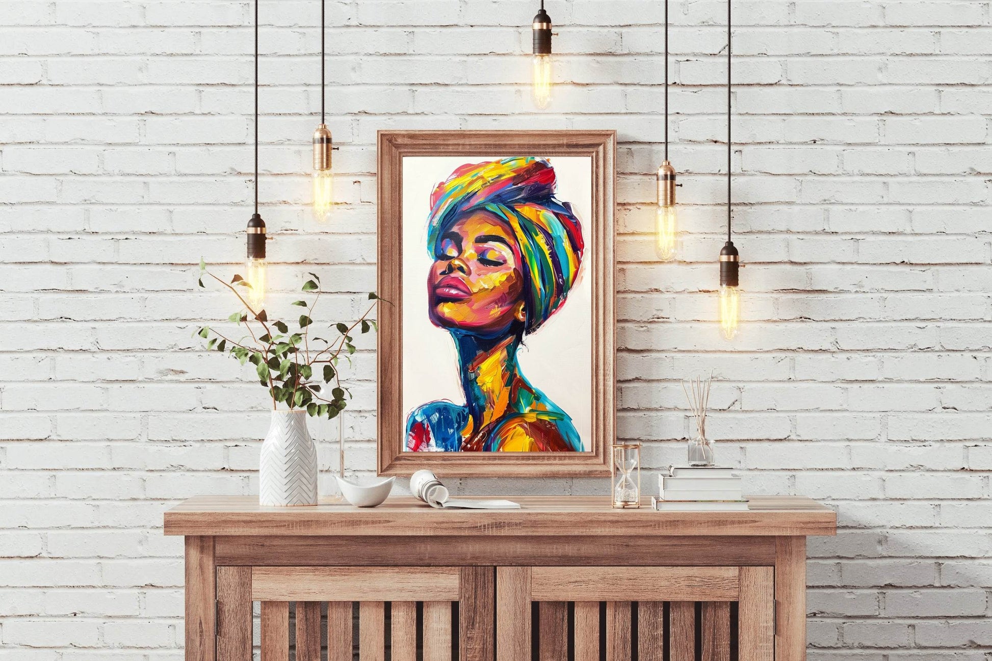 African Woman Painting Wall Art - beink online art store