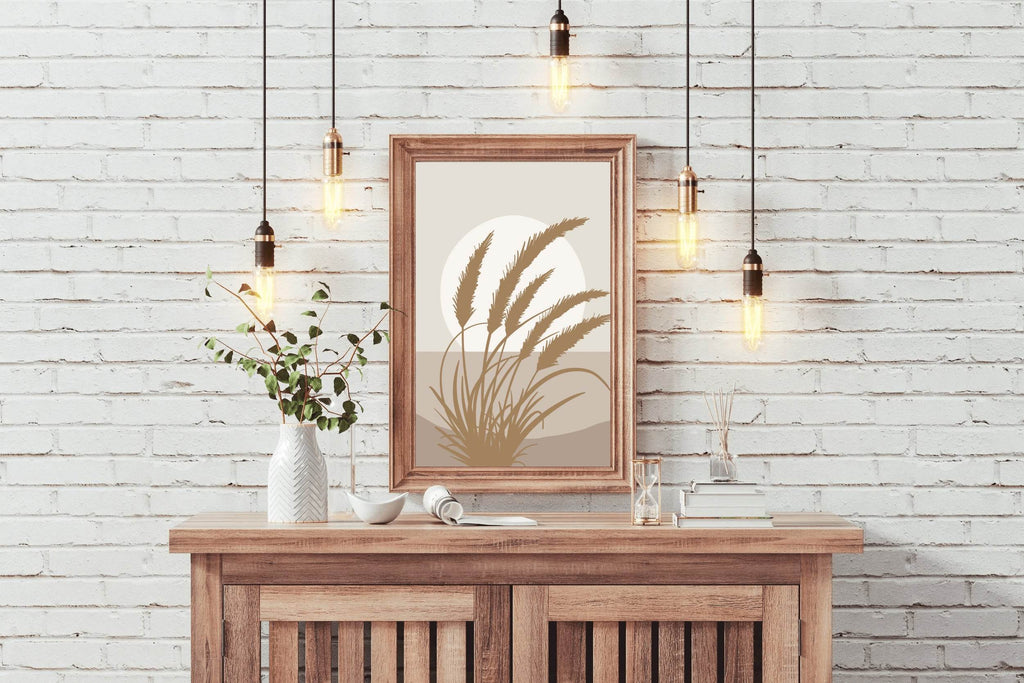 Pampas Grass At Sunset Wall Art - beink online art store