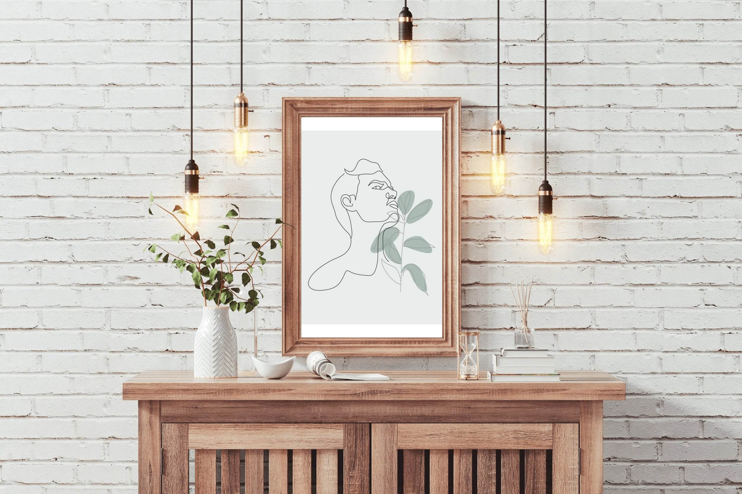 Man With a Flower in His Hand Wall Art - beink online art store