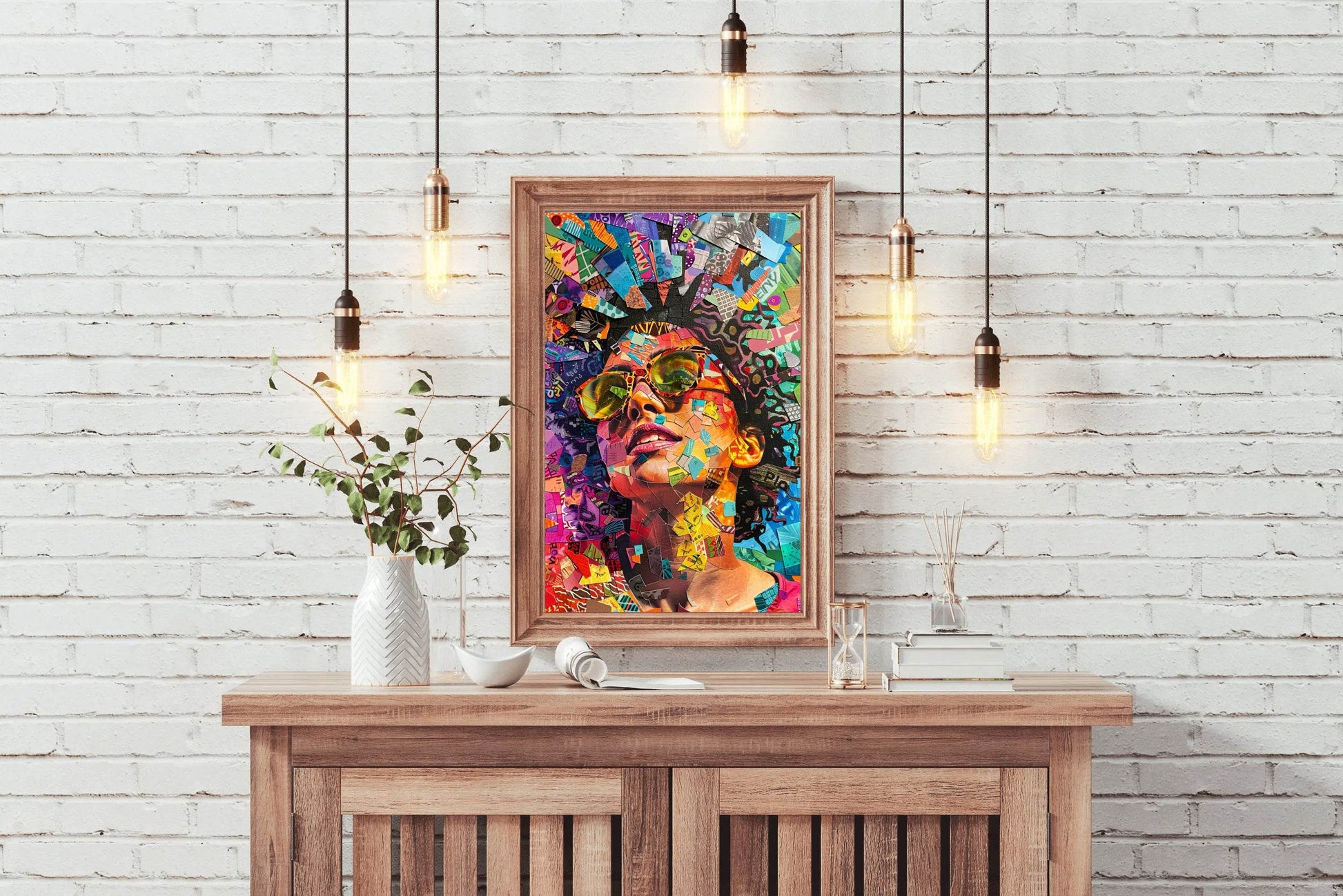 Autism Colorful Female Face Digital Art - beink online art store
