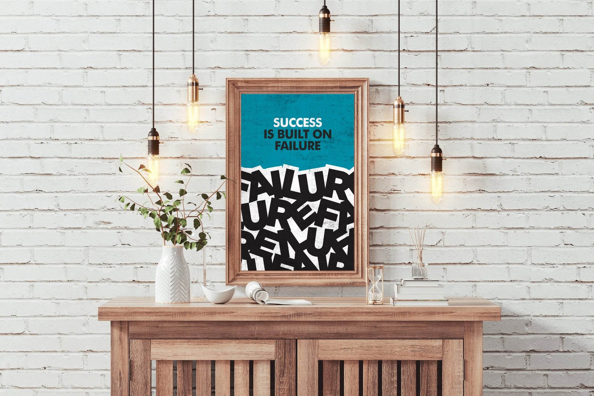 Success Motivational Quote Wall Art - beink online art store