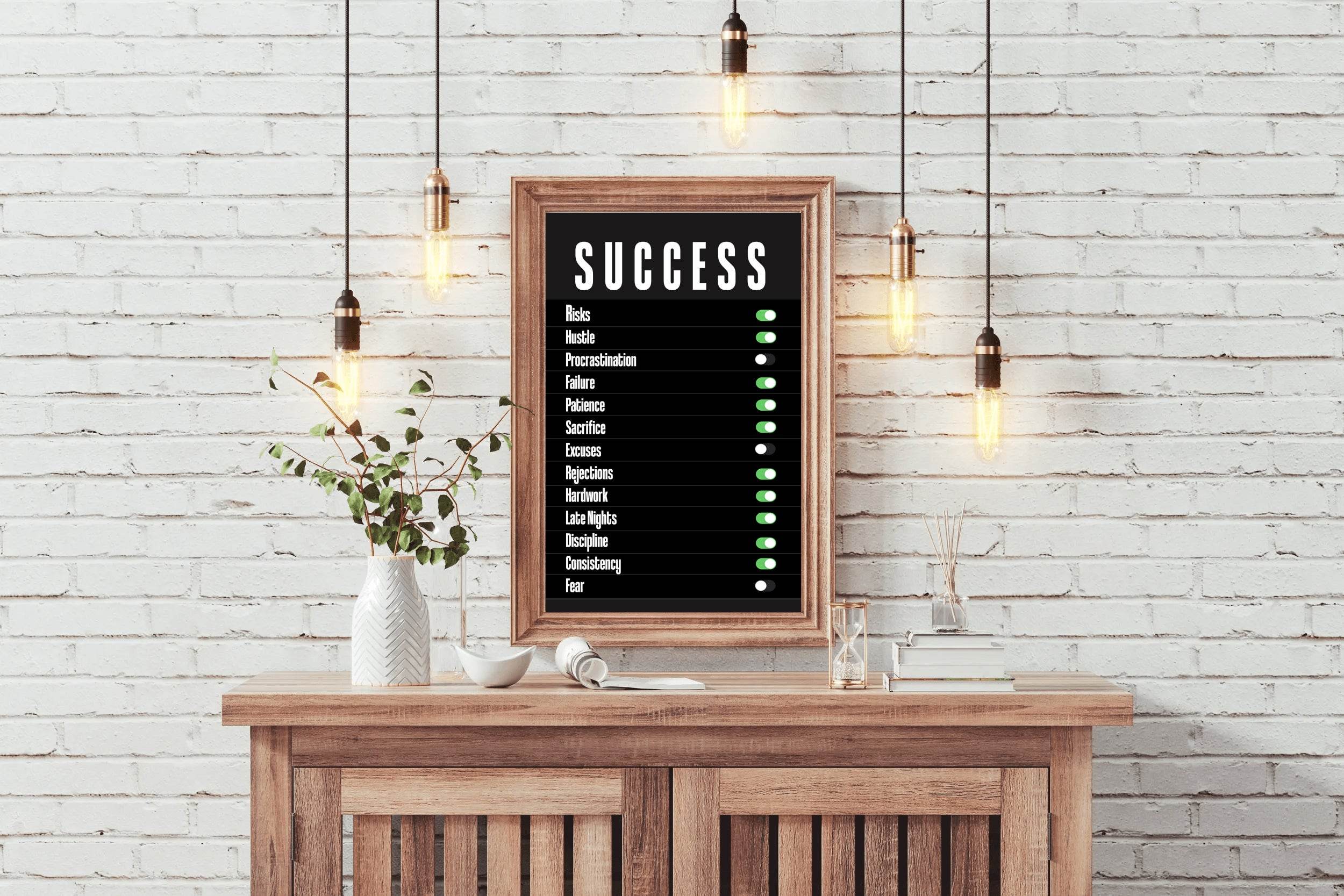 Success Path Motivational Wall Art - beink online art store