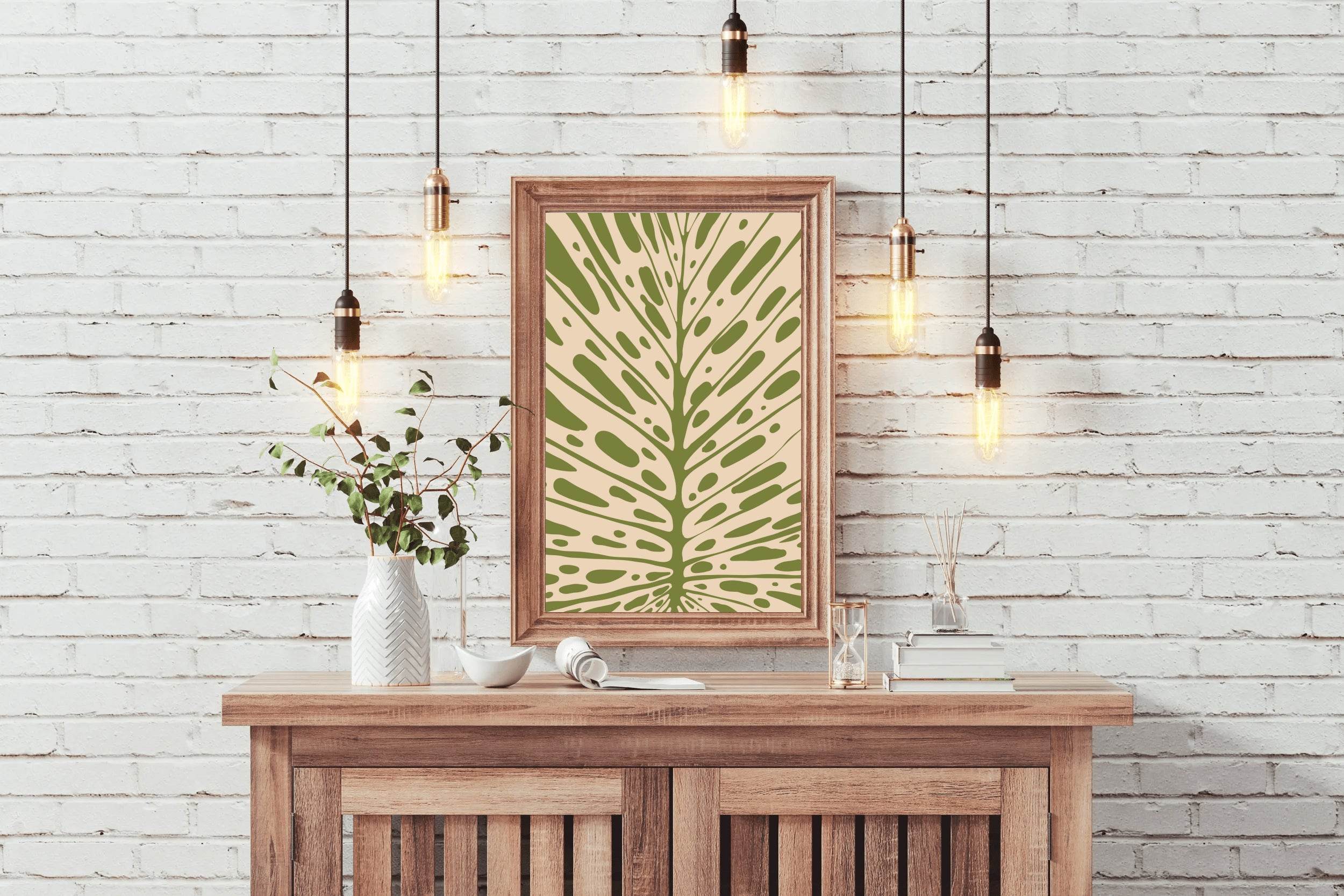 Abstract Foliage Leafy pattern ArtWork - beink online art store
