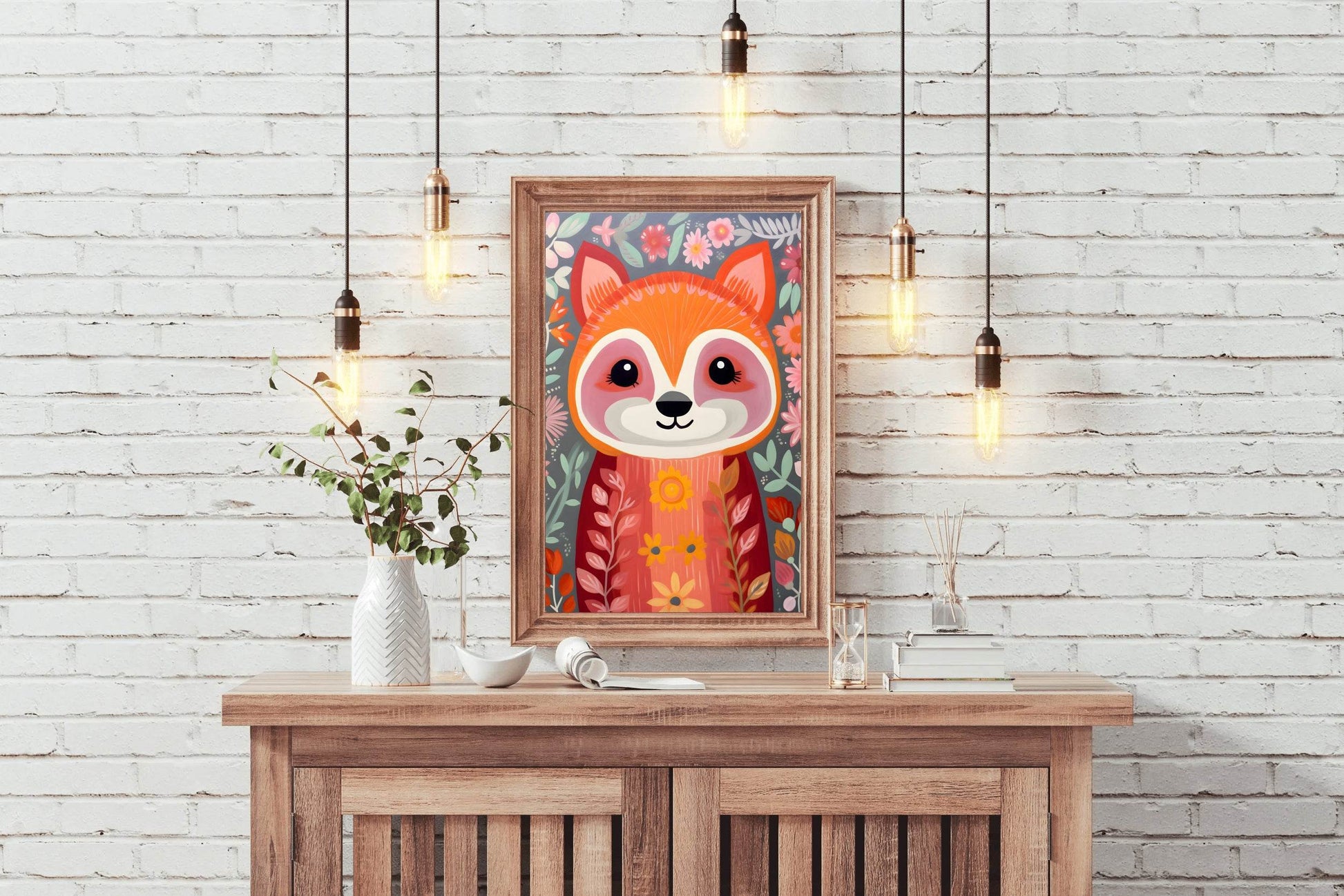 Cute Painting of Red Panda - beink online art store