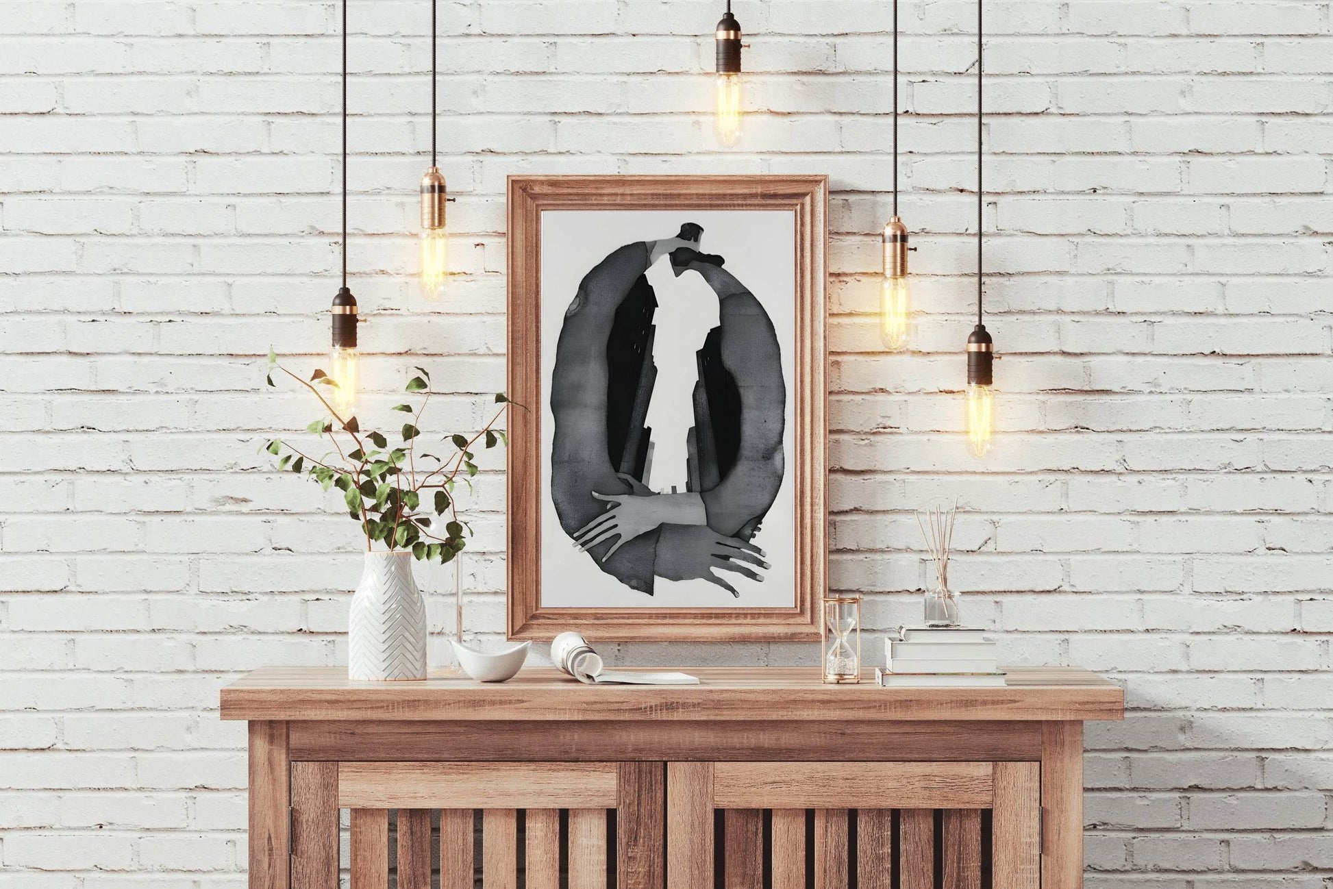 Circular Silhouette Modern Wall Art - beink online art store