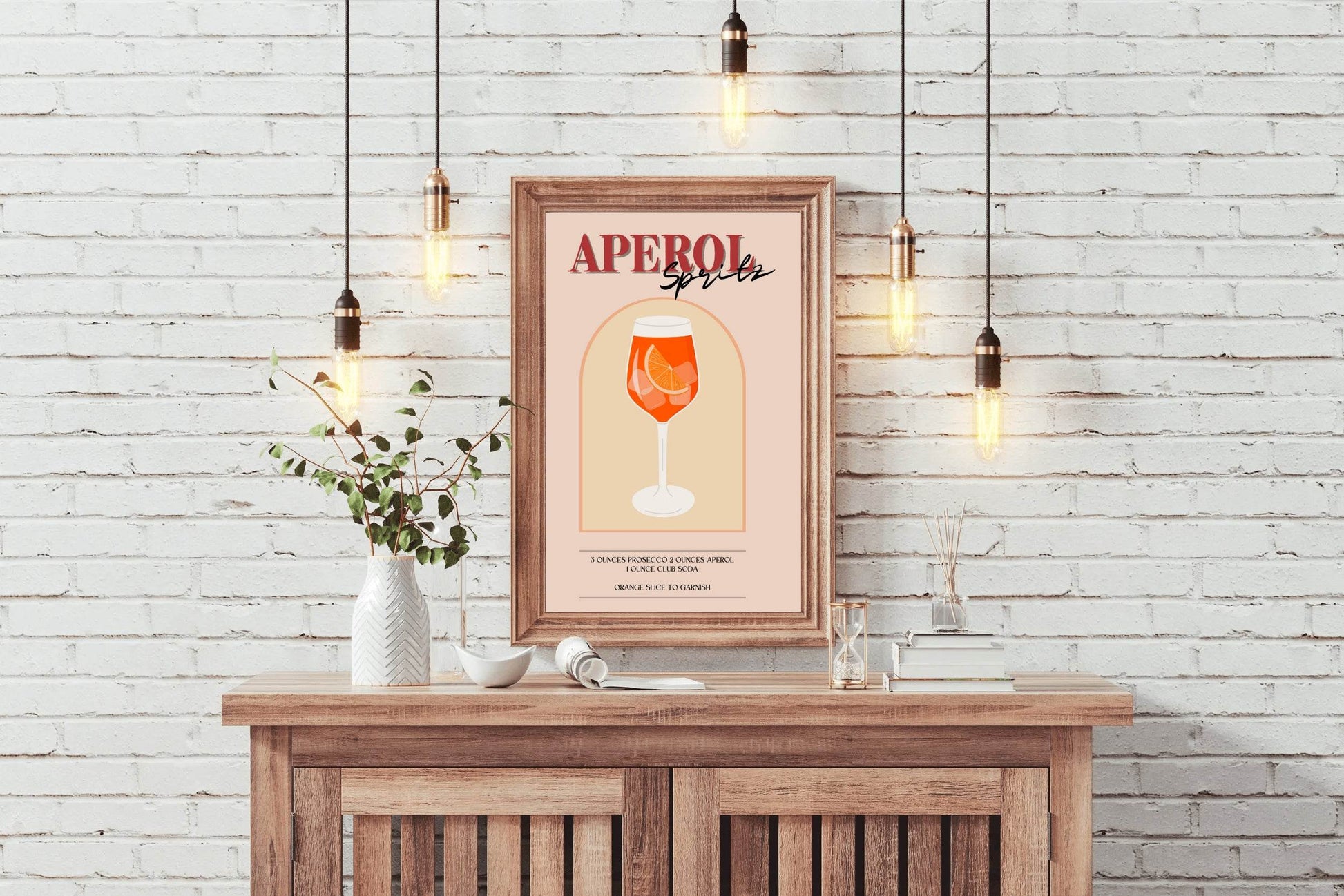 Ice and Orange Cocktail Wall Art - beink online art store