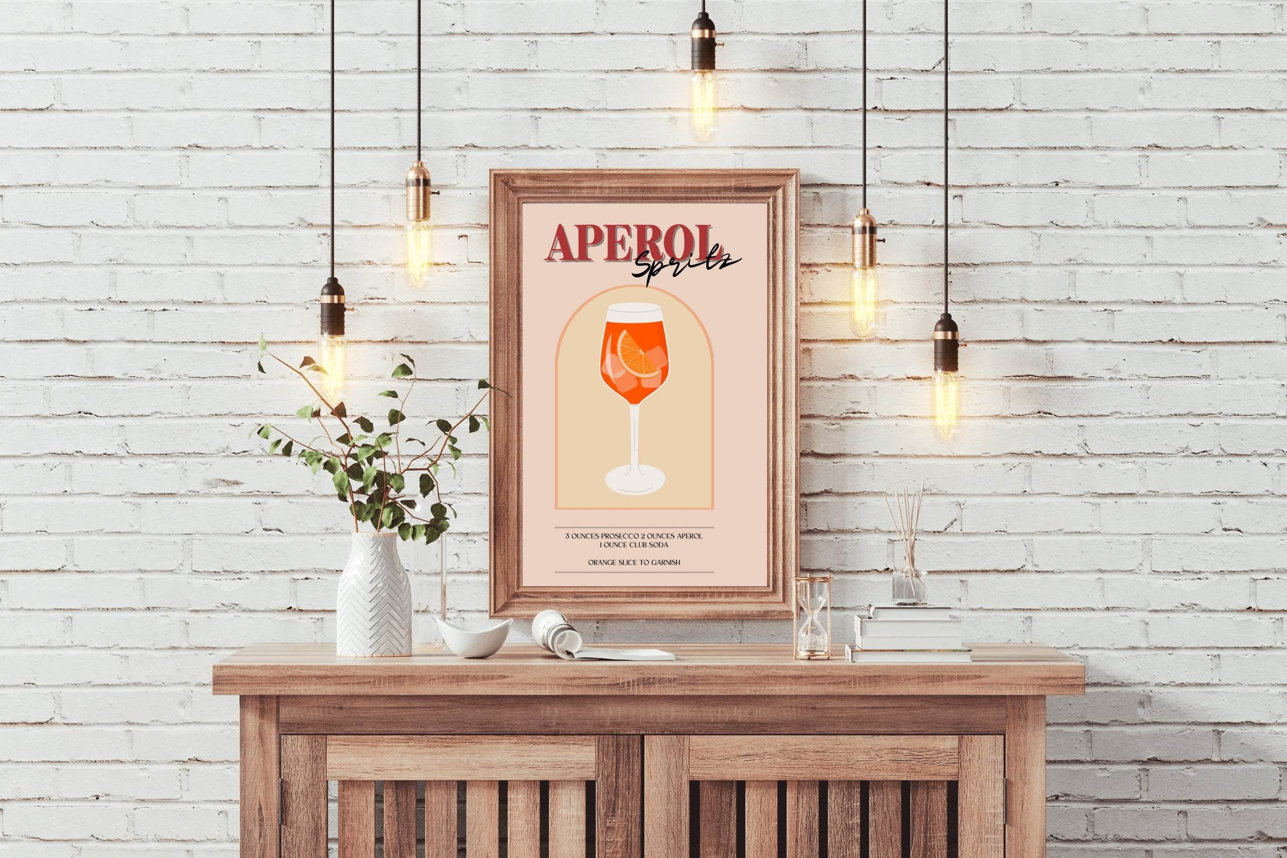 Ice and Orange Cocktail Wall Art - beink online art store