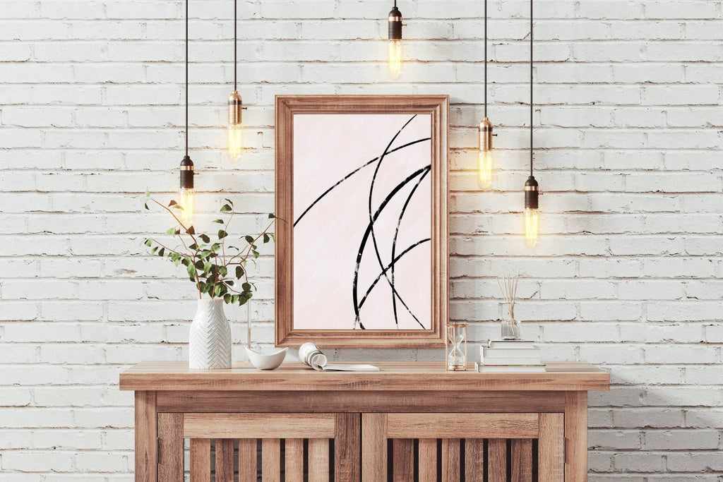 Black Abstract Patterns Wall Art - beink online art store