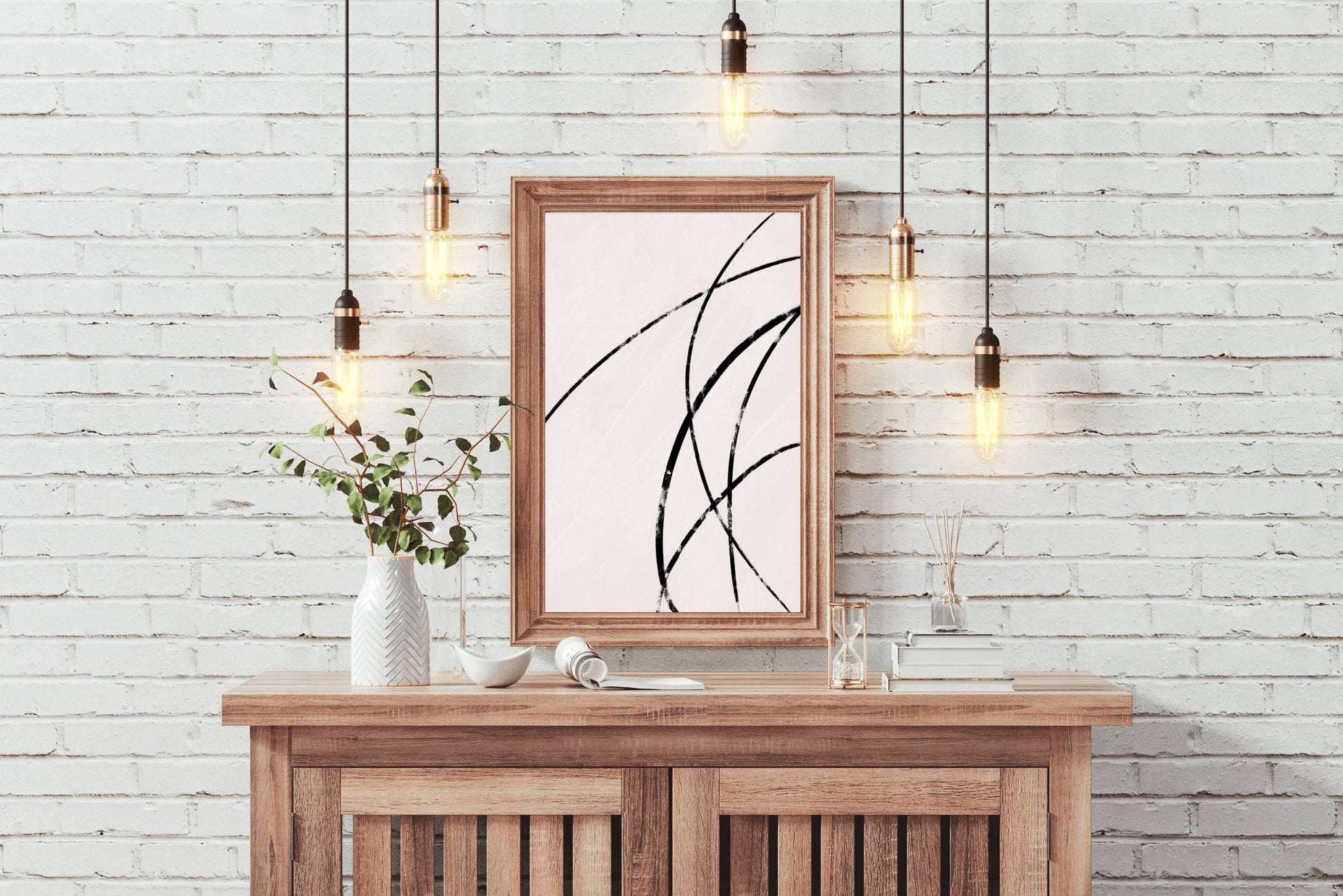 Black Abstract Patterns Wall Art - beink online art store