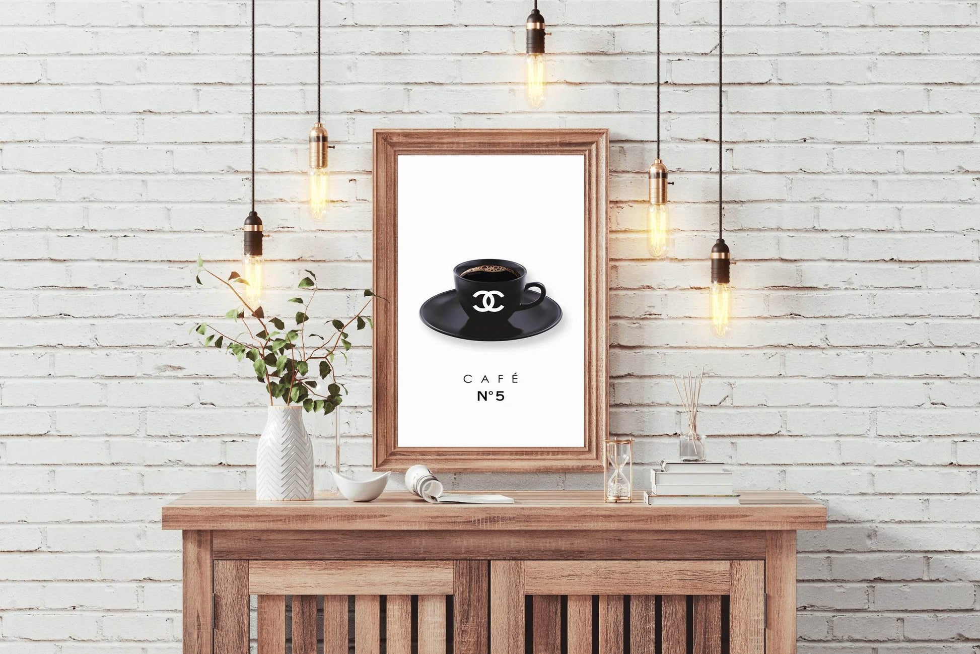No. 5 Coffee Chanel Cup Wall Art - beink online art store