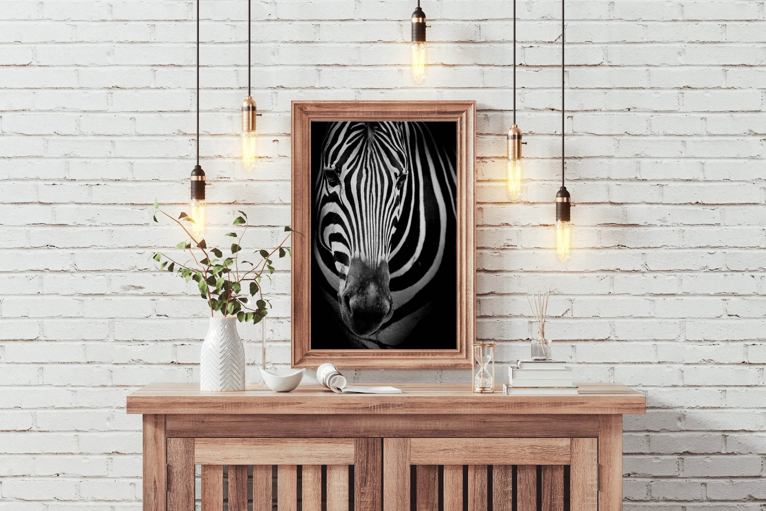 Zebra Black & White Wall Art - beink online art store