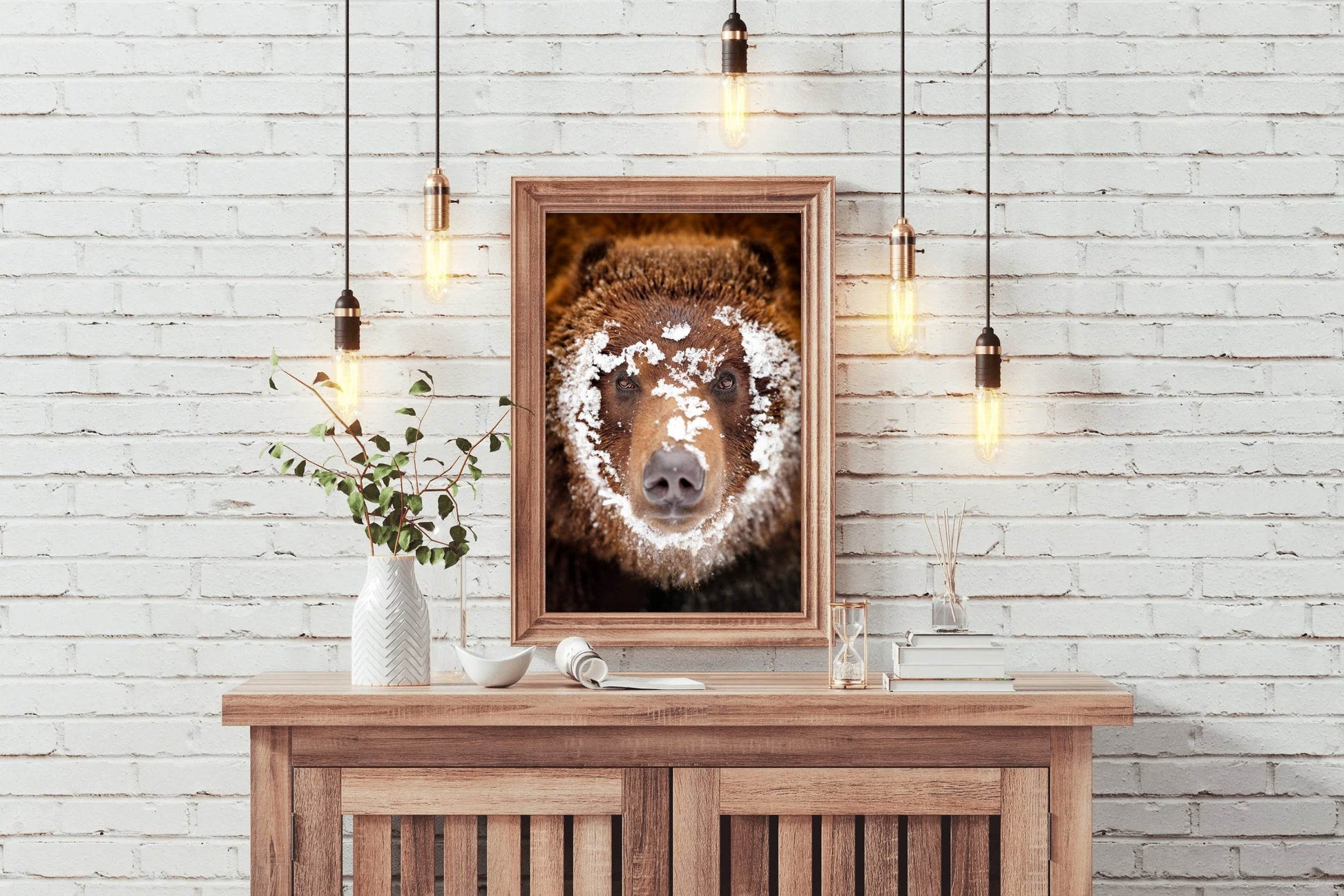 Grizzly Bear Animal Wall Art - beink online art store