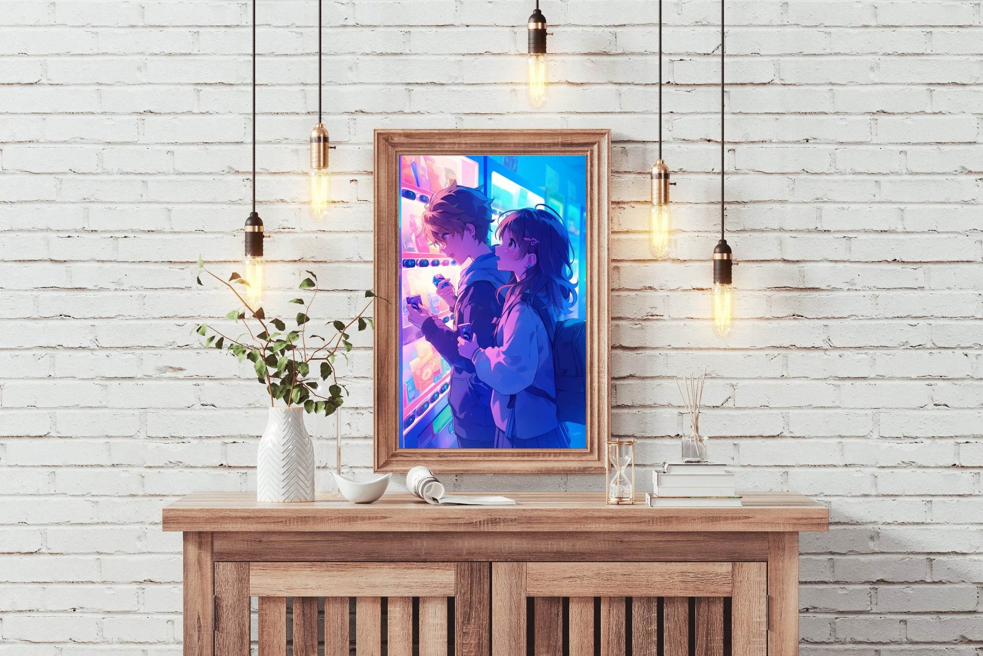 Anime Couple Wall art - beink online art store