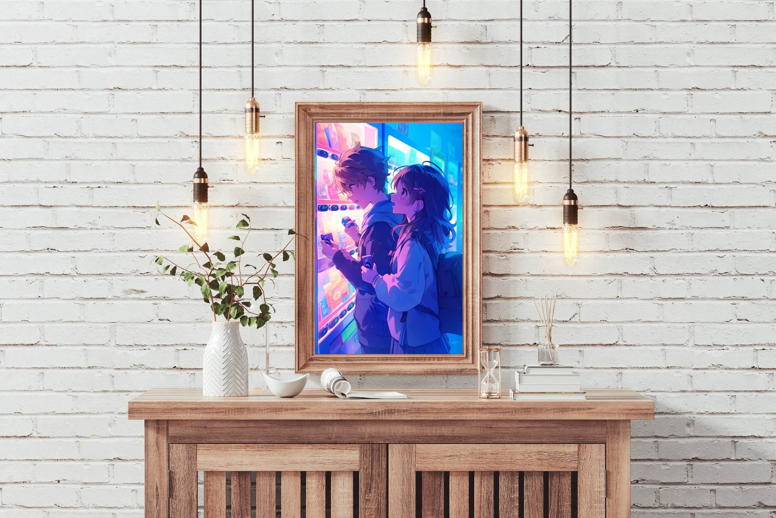 Anime Couple Wall art - beink online art store