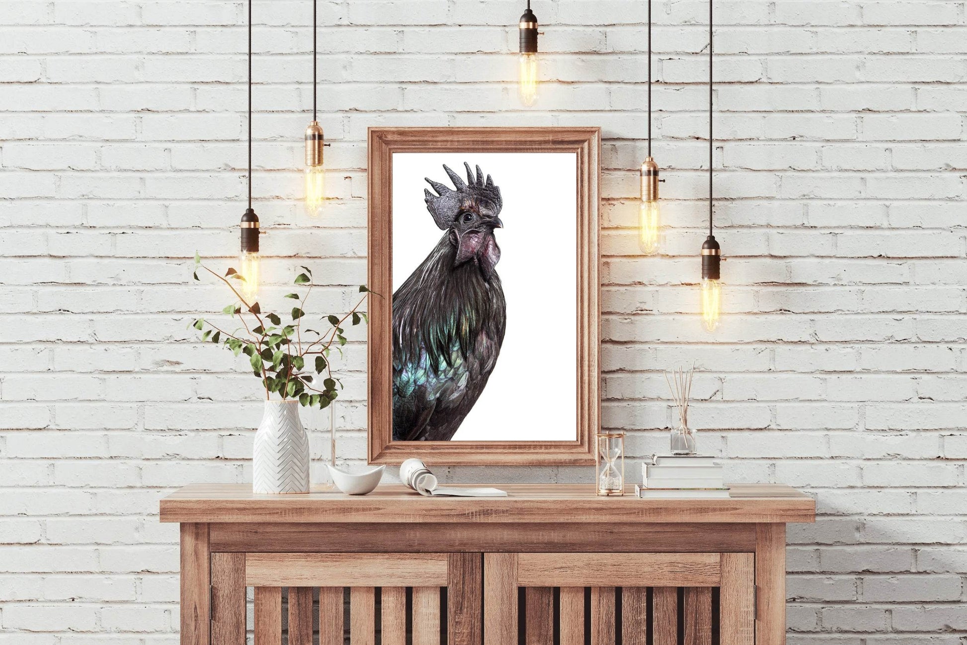 Ayam Cemani Bird Wall Art - beink online art store