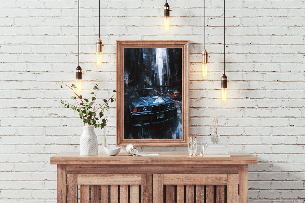BMW M3 Dark Canvas Wall Art - beink online art store