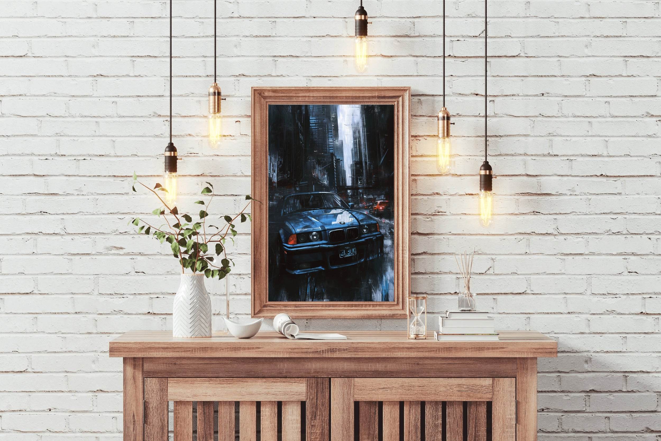 BMW M3 Dark Canvas Wall Art - beink online art store