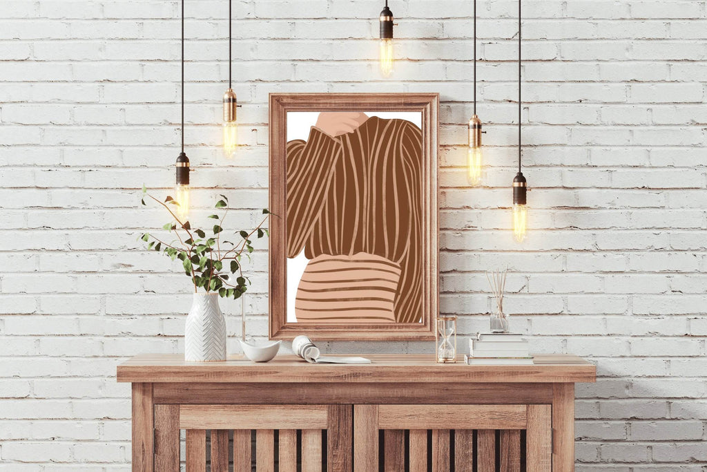 Patterned Women Clothing Wall Art - beink online art store