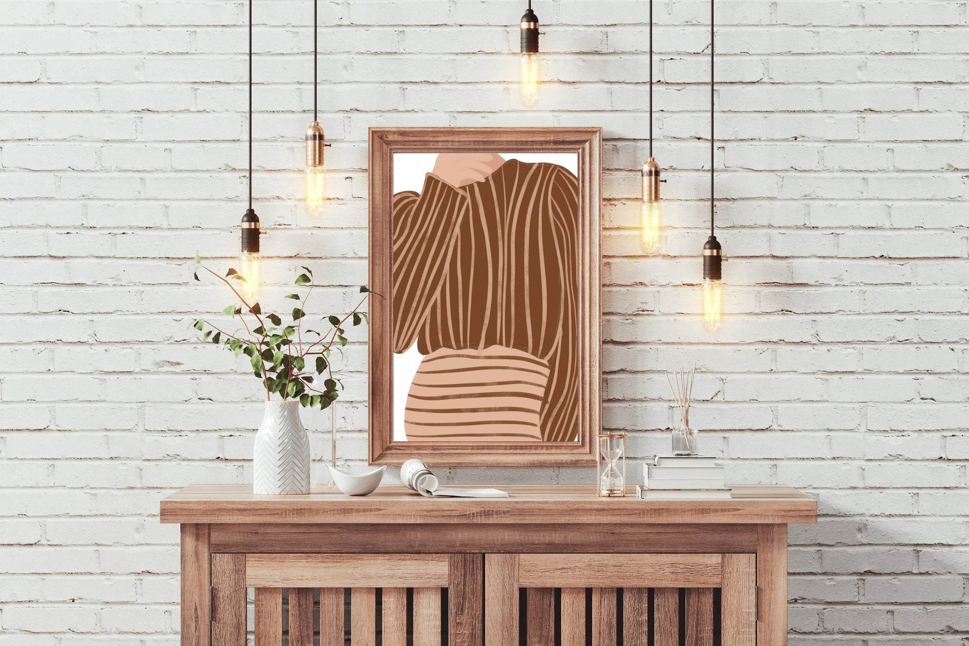Patterned Women Clothing Wall Art - beink online art store