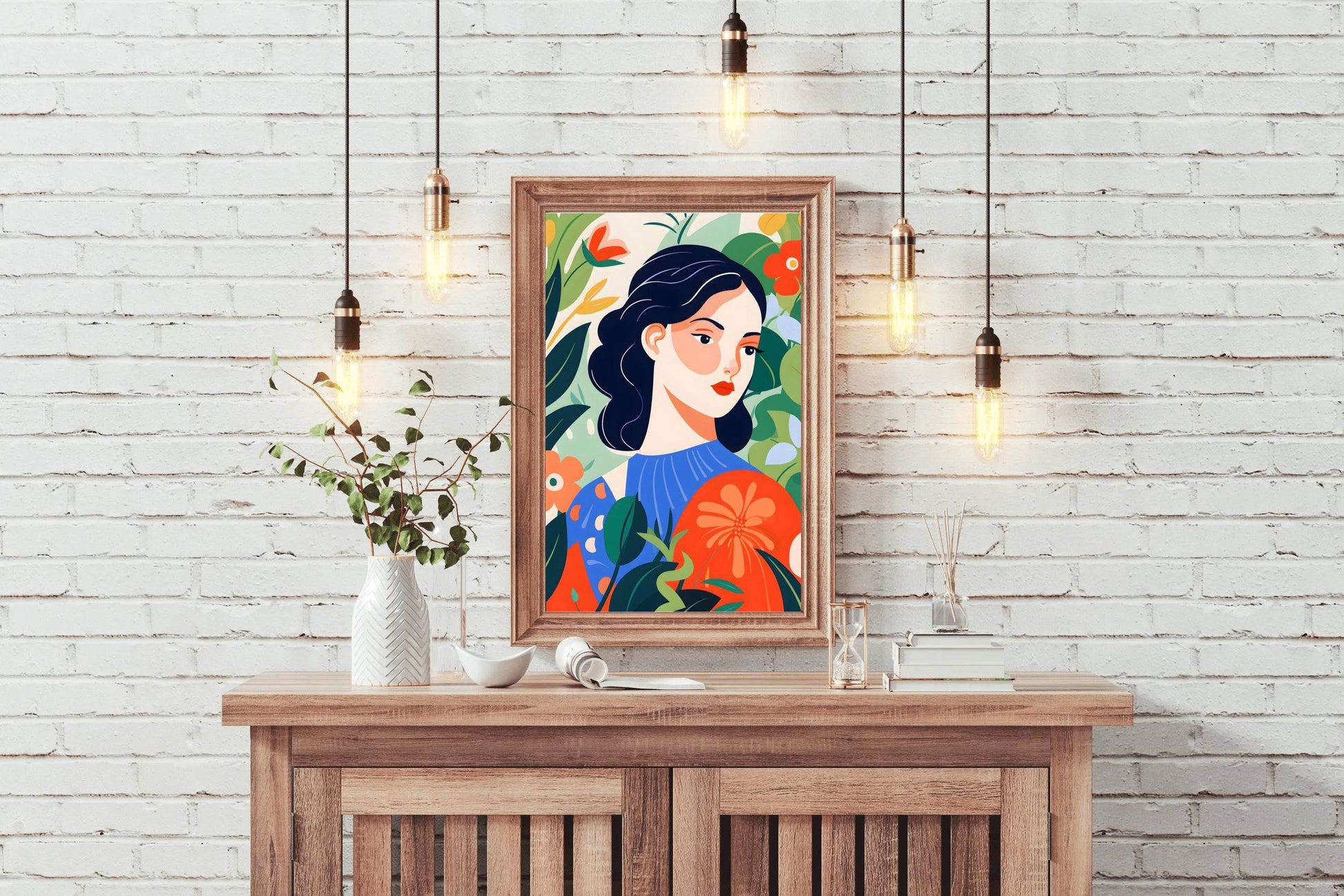 A Woman Painting Among Flowers - beink online art store