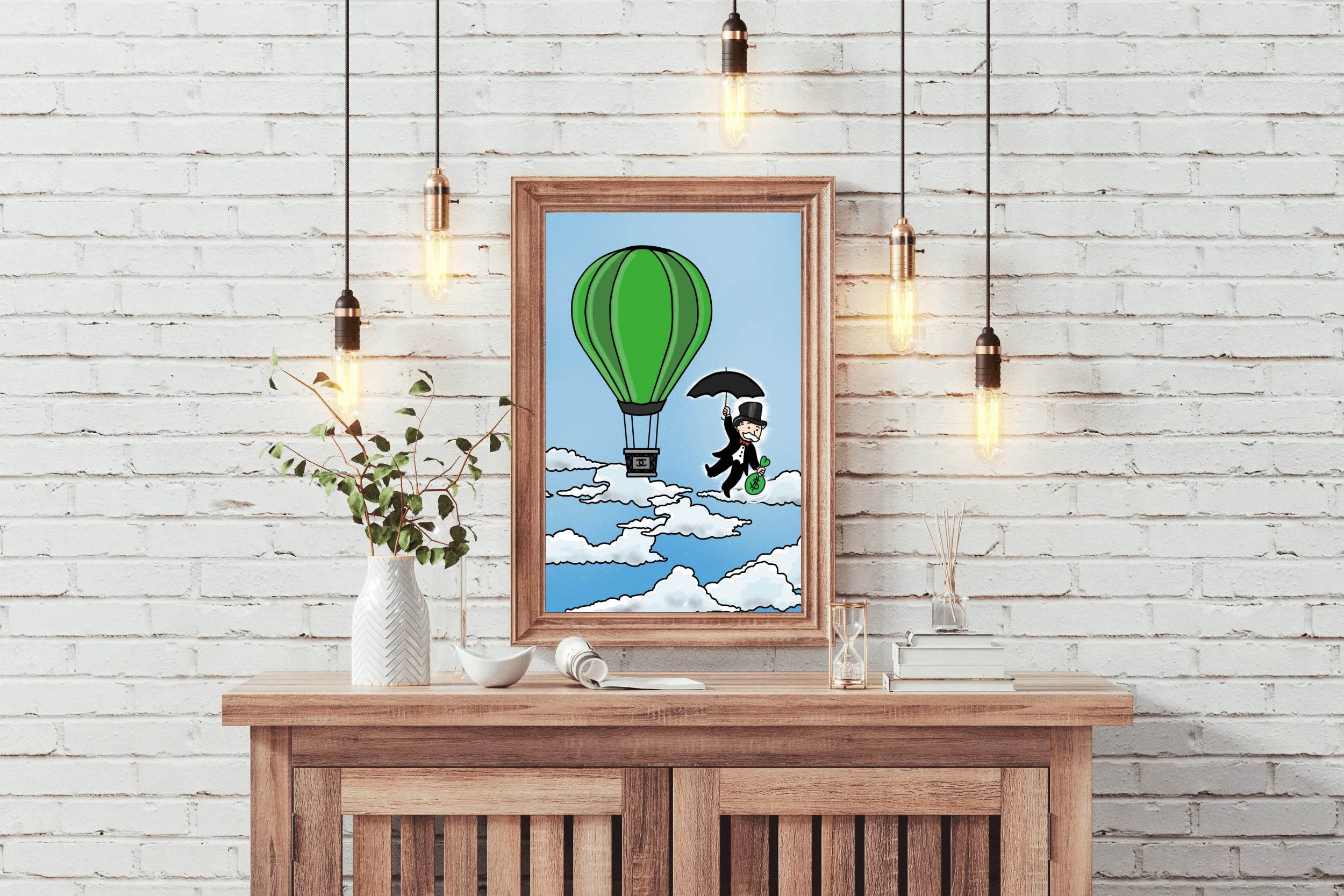 Moneyman in the Sky Wall Art - beink online art store