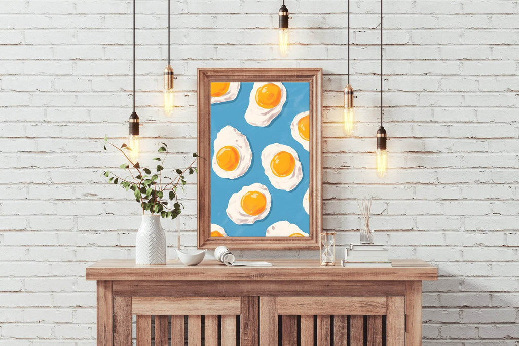 Fried Eggs Painting Digital Art - beink online art store
