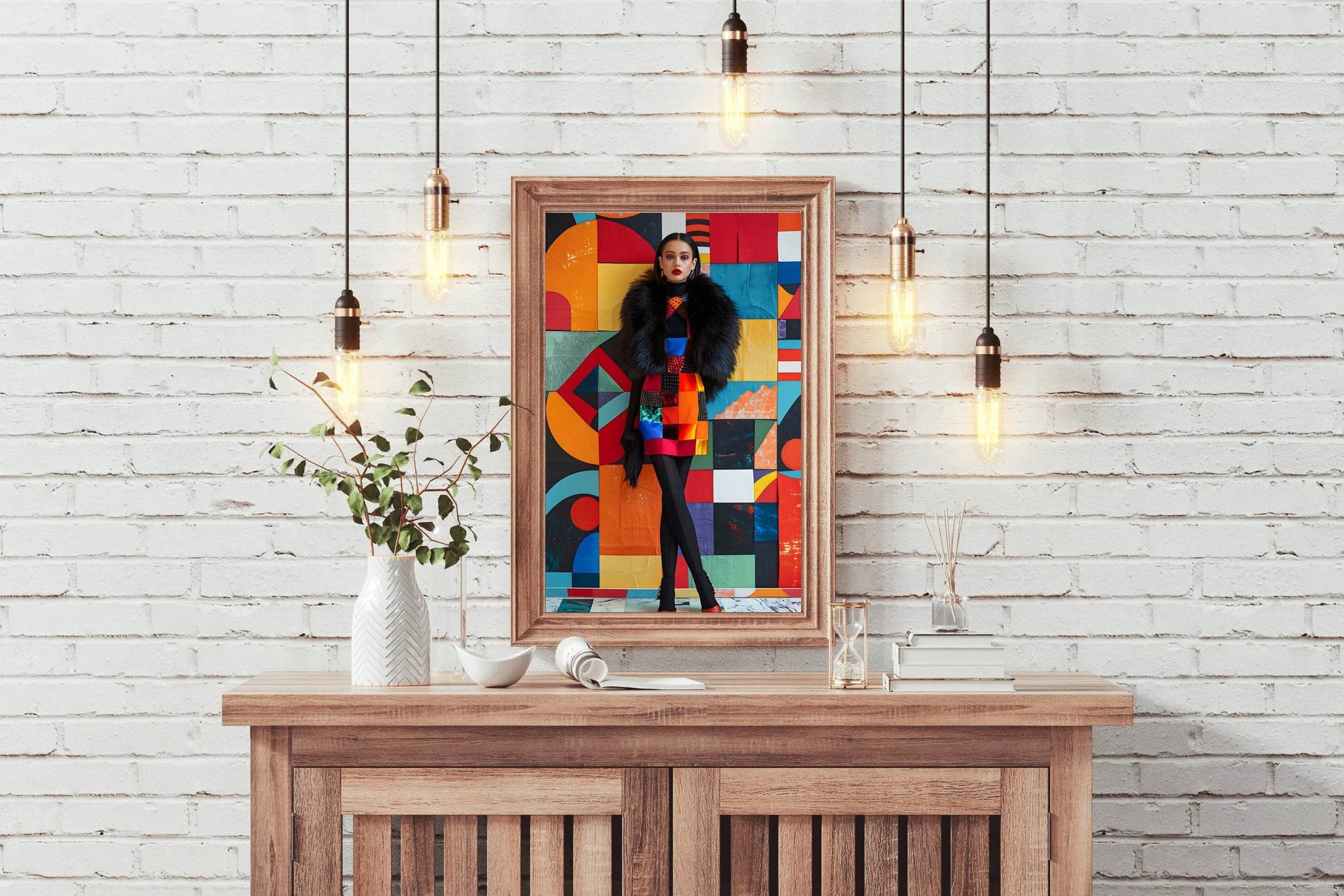 Colorful Silk Short Dress Wall Art - beink online art store