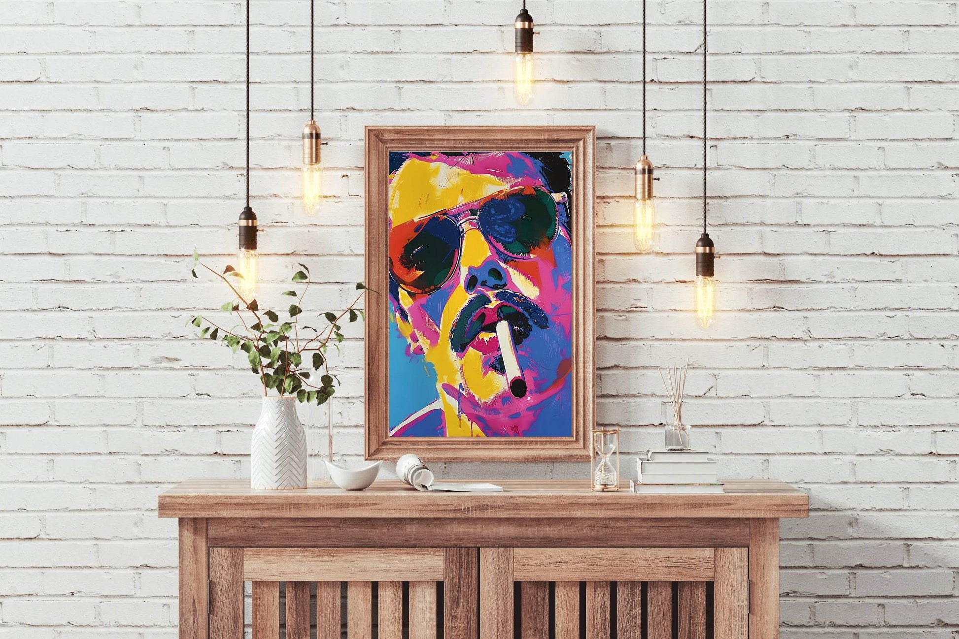 Bold Portrait Colorful Man Wall Art - beink online art store