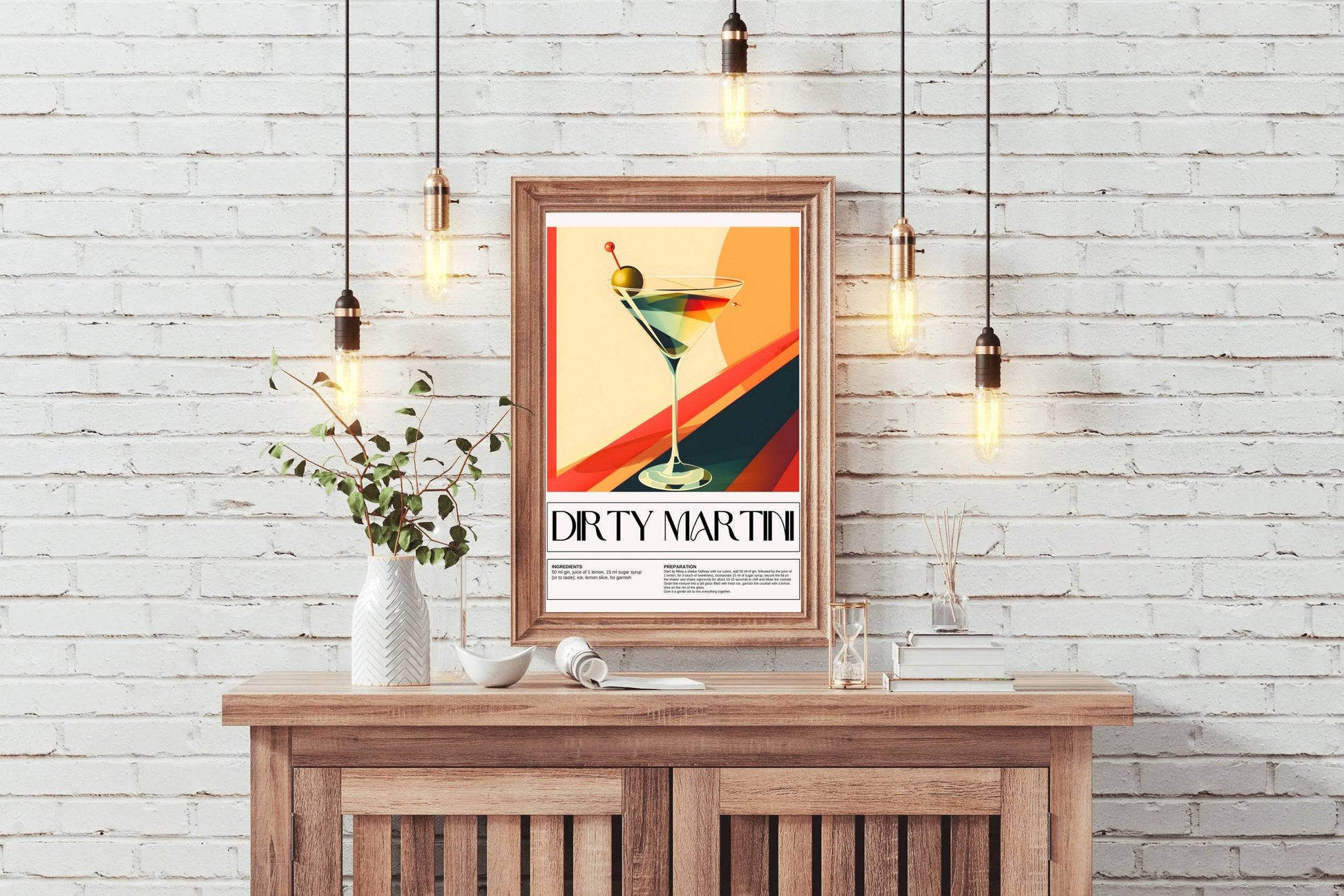 Dirty Martini Wall Art - beink online art store