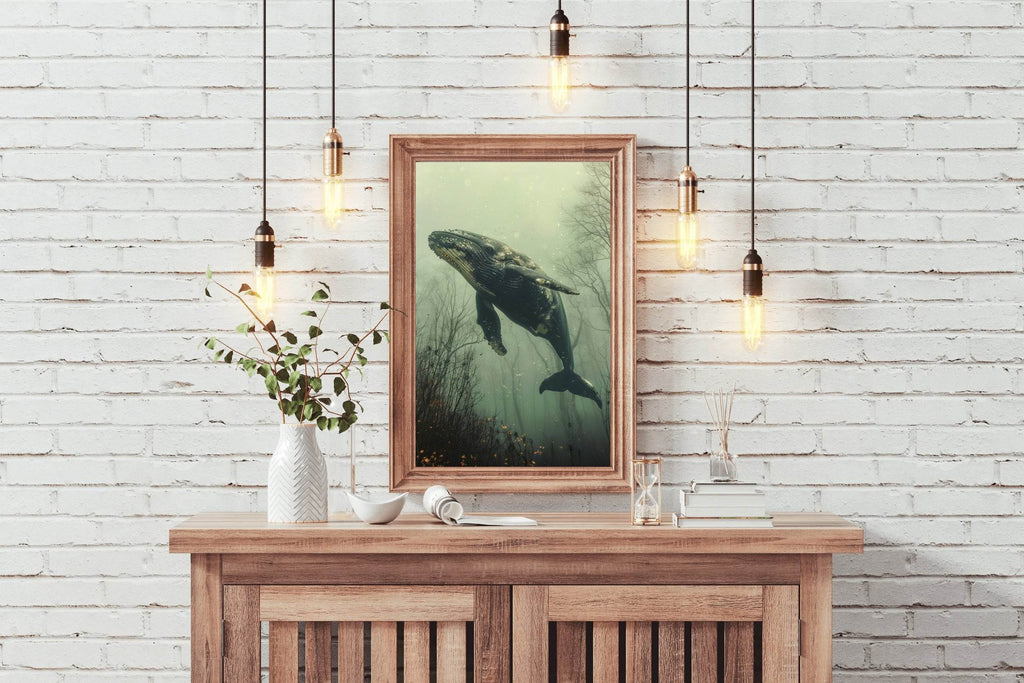 Humpback Whale Animal Wall Art - beink online art store