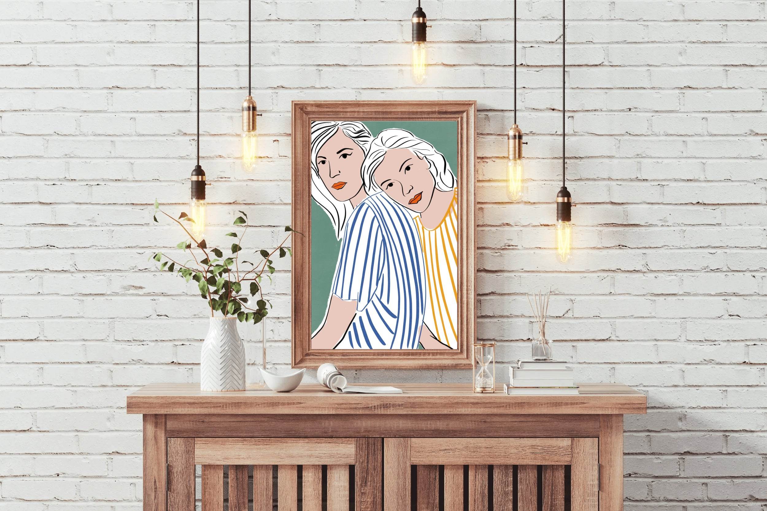 Contemporary Female Wall Art - beink online art store