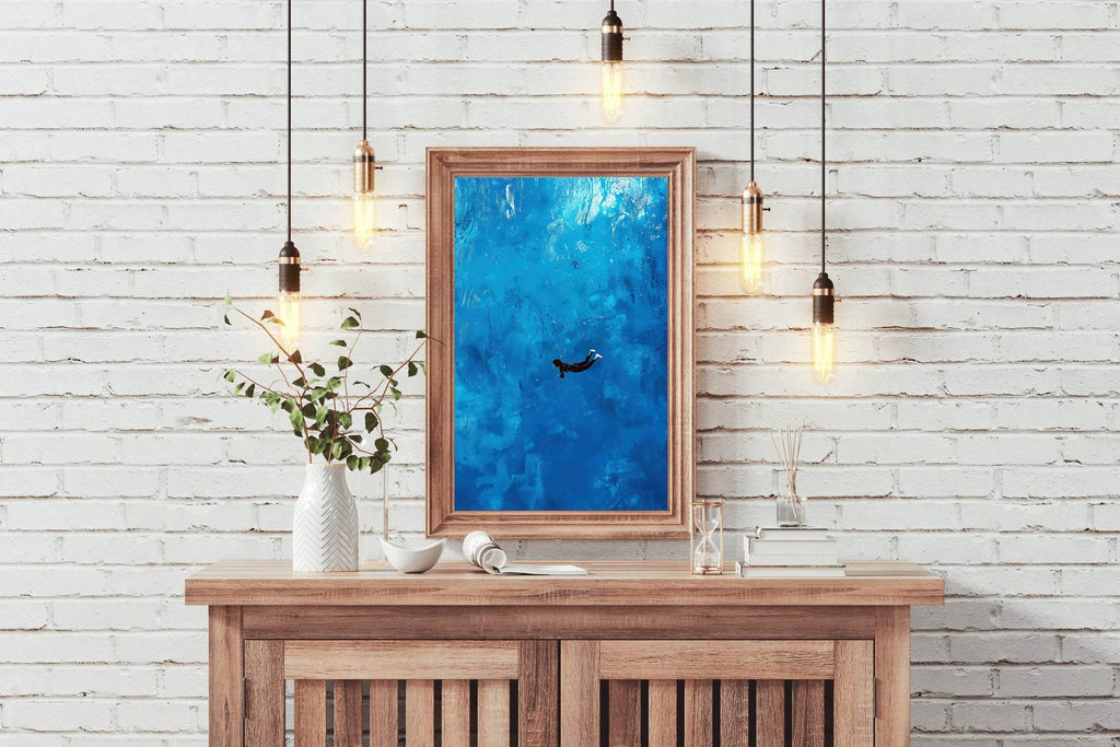 Diving Painting Wall Art - beink online art store