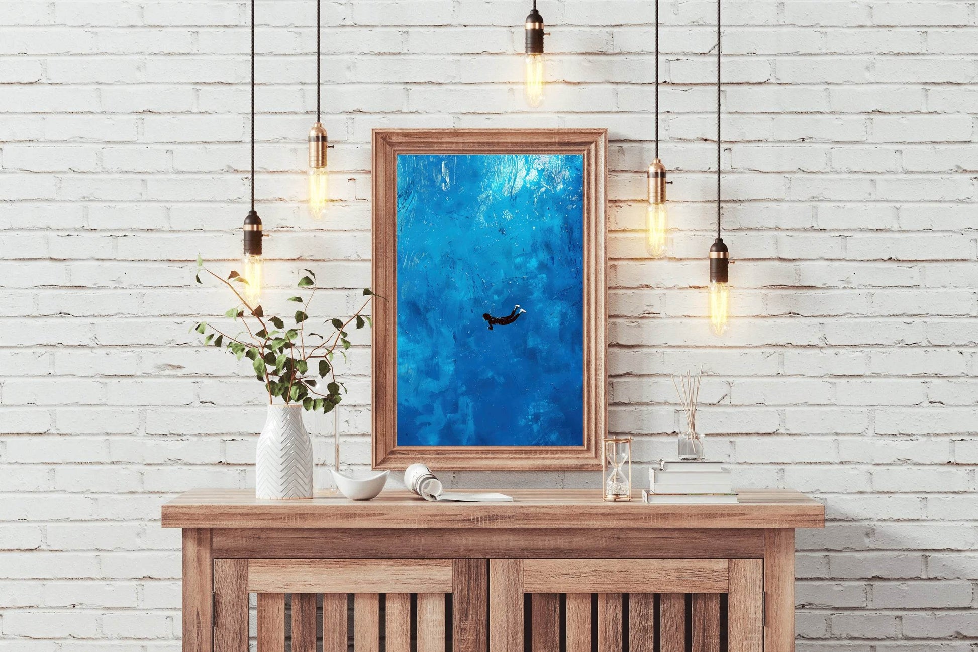 Diving Painting Wall Art - beink online art store