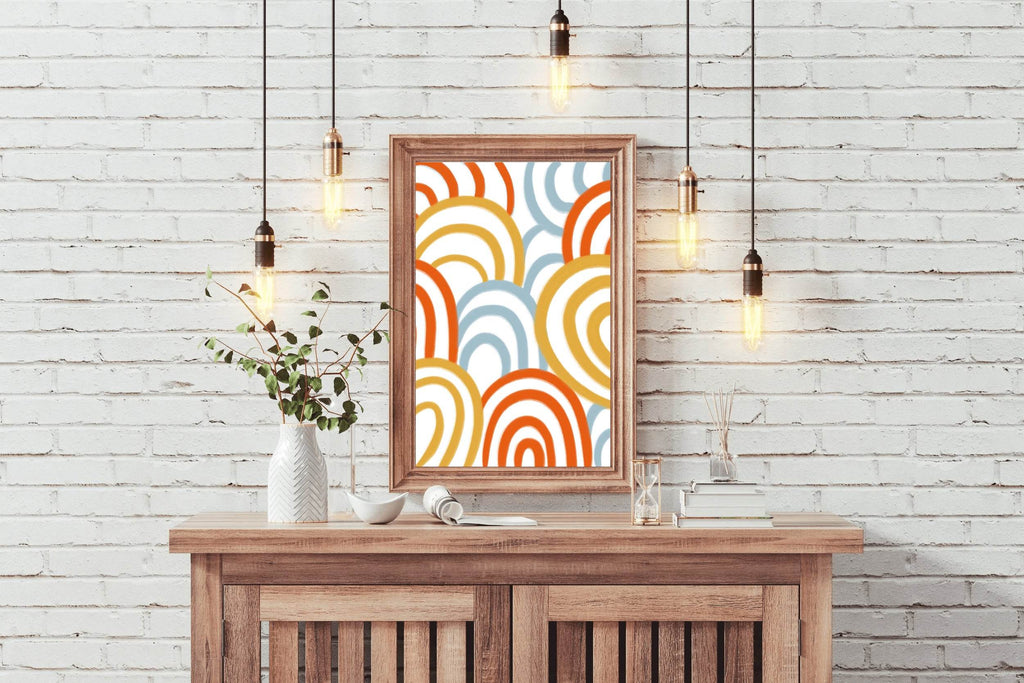 Colored Circles Wall Art - beink online art store