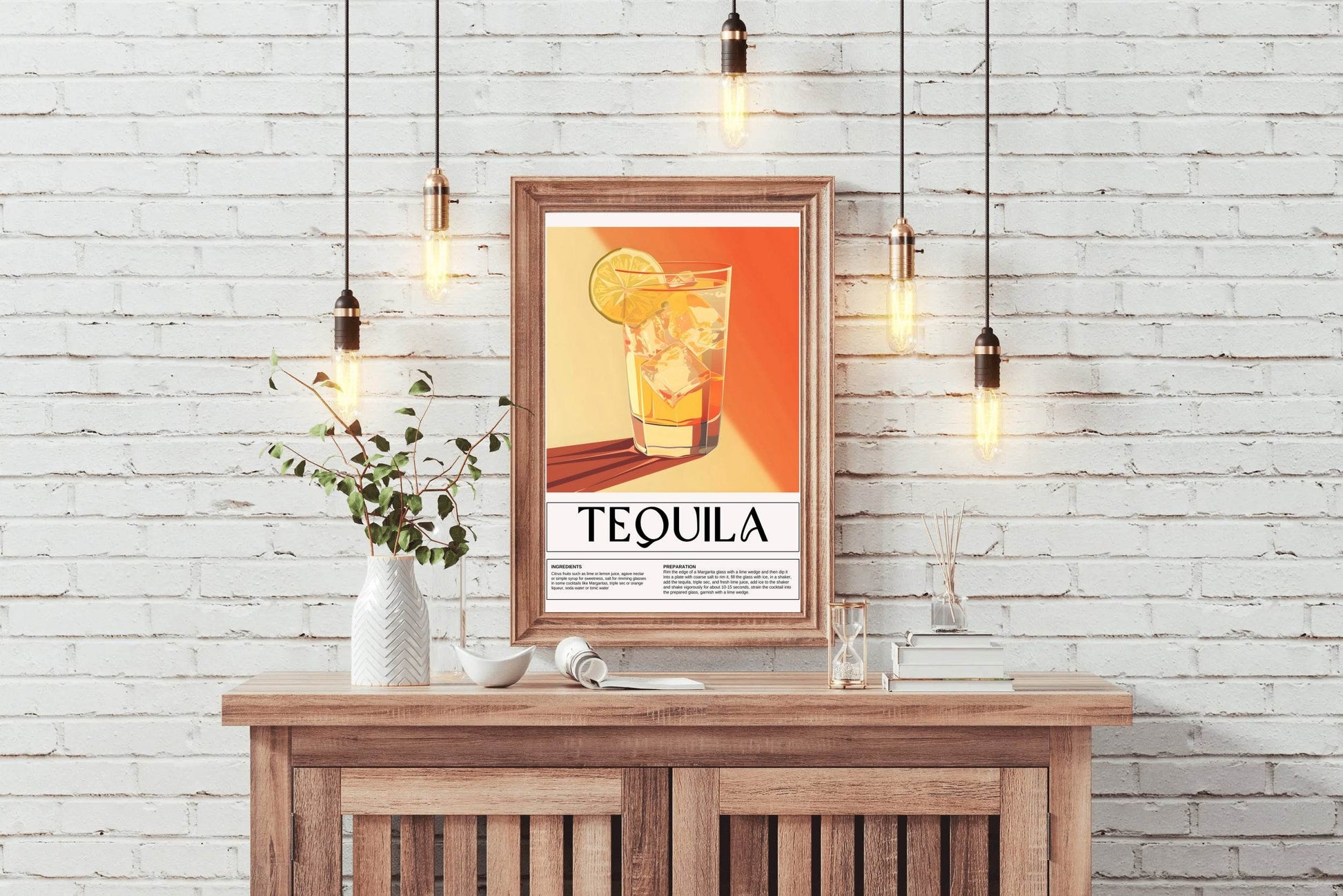 Distilled Tequila Drink Wall Art - beink online art store