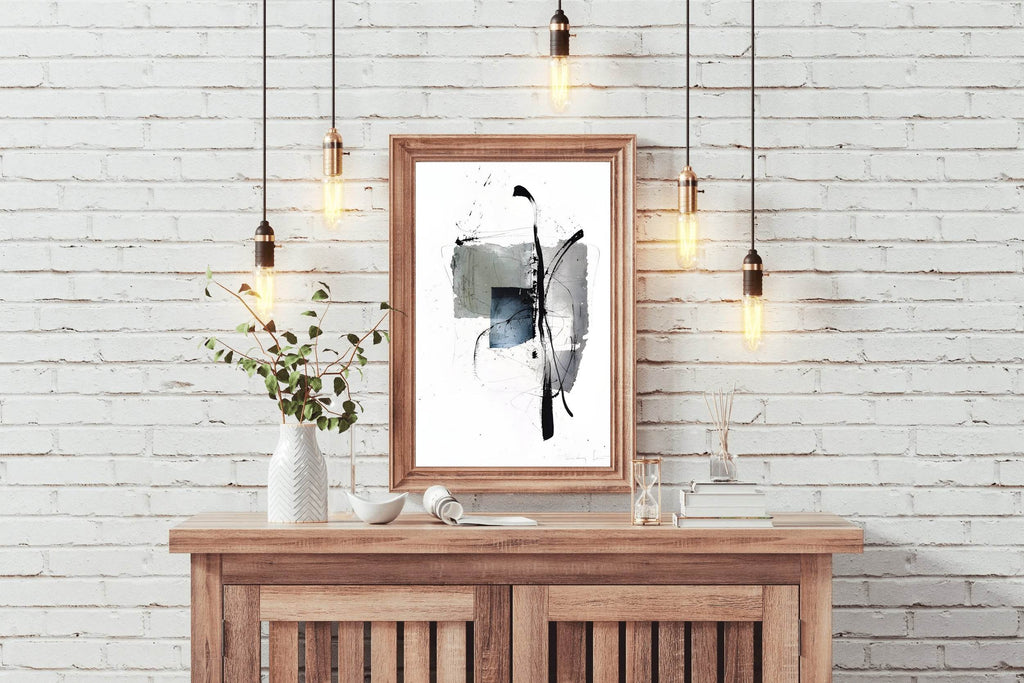 Dynamic Brush Strokes Modern Wall Art - beink online art store